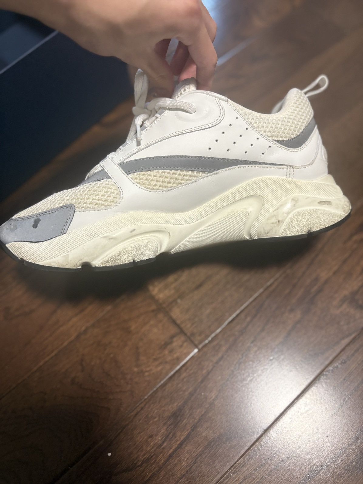 Dior dior b22 white silver Size US 11 / EU 44 - 8 Thumbnail
