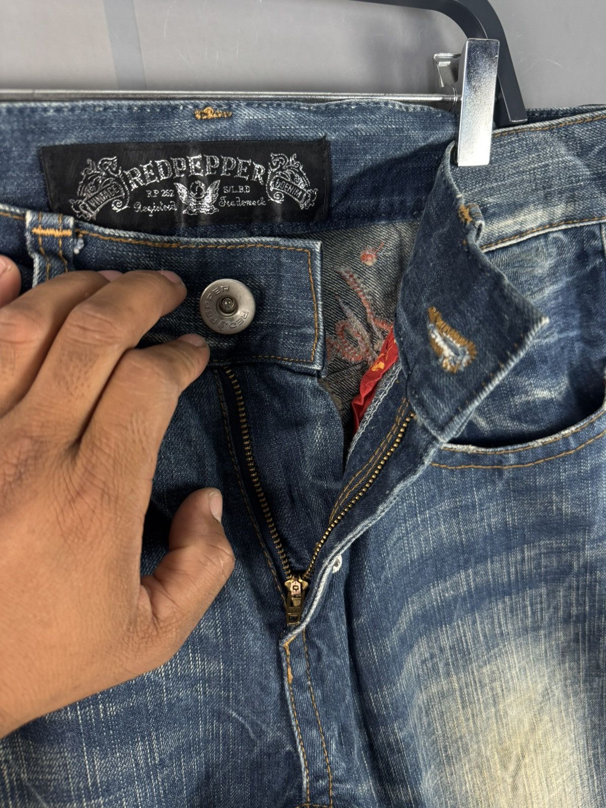 Vintage VINTAGE REDPAPPER JAPANESE STYLE DISTRESSED DENIM Size US 30 / EU 46 - 11 Thumbnail