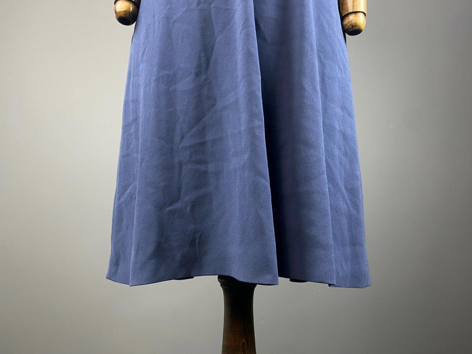 Designer Weekend Max Mara Blue Short Sleeve A-Line Midi Dress Size 14 Size XL / US 12-14 / IT 48-50 - 9 Thumbnail