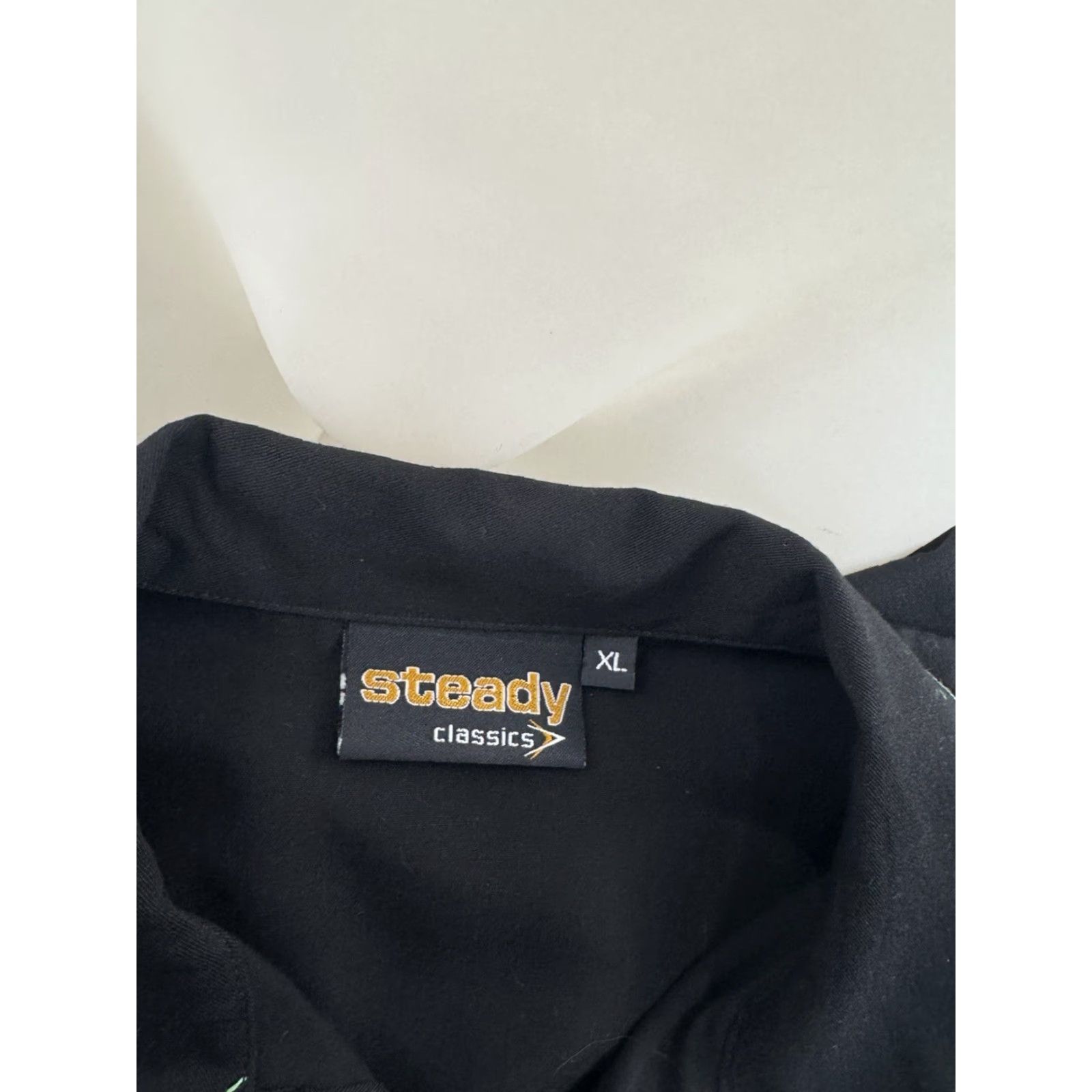 MCM Steady Classics - Embroidered Bowling MCM Rat Pack XL Shirt Mens Short Sleeve Button-Up Black XL Size US XL / EU 56 / 4 - 4 Thumbnail