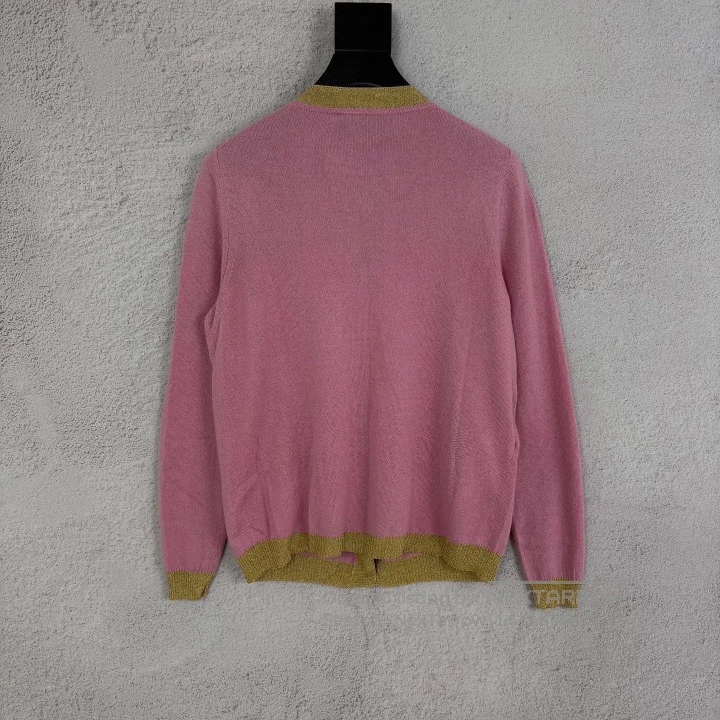 Gucci Guicci Gold-threaded buttoned knitted sweater jacket Size M / US 6-8 / IT 42-44 - 2 Thumbnail