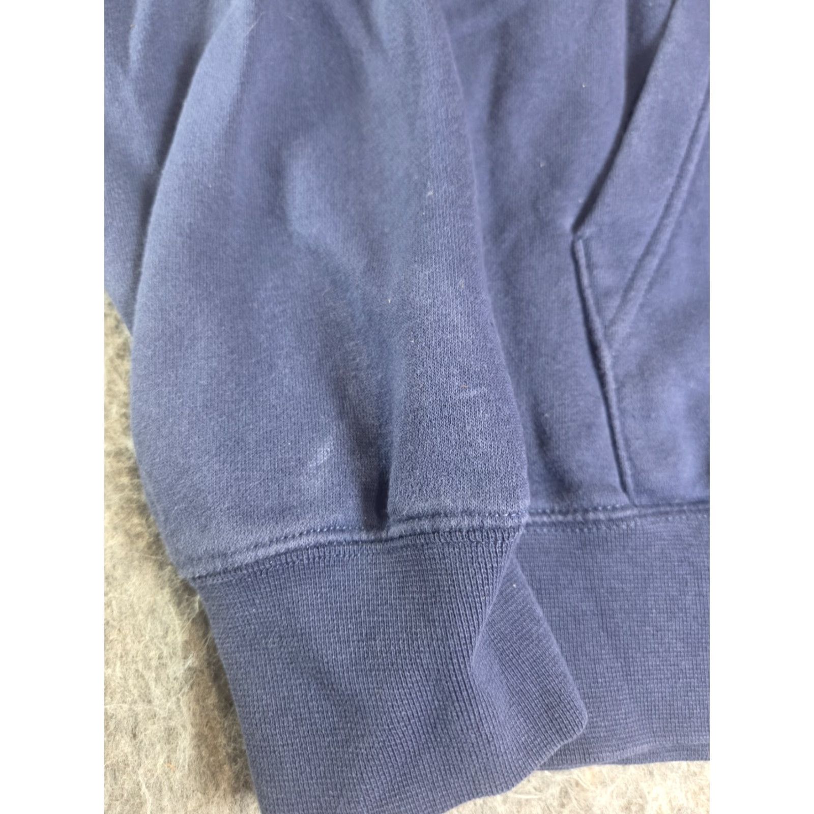 Nike Nike Men's Hoodie Sweatshirt SMALL Navy Blue Pullover Mini Swoosh Distressed Size US S / EU 44-46 / 1 - 3 Thumbnail