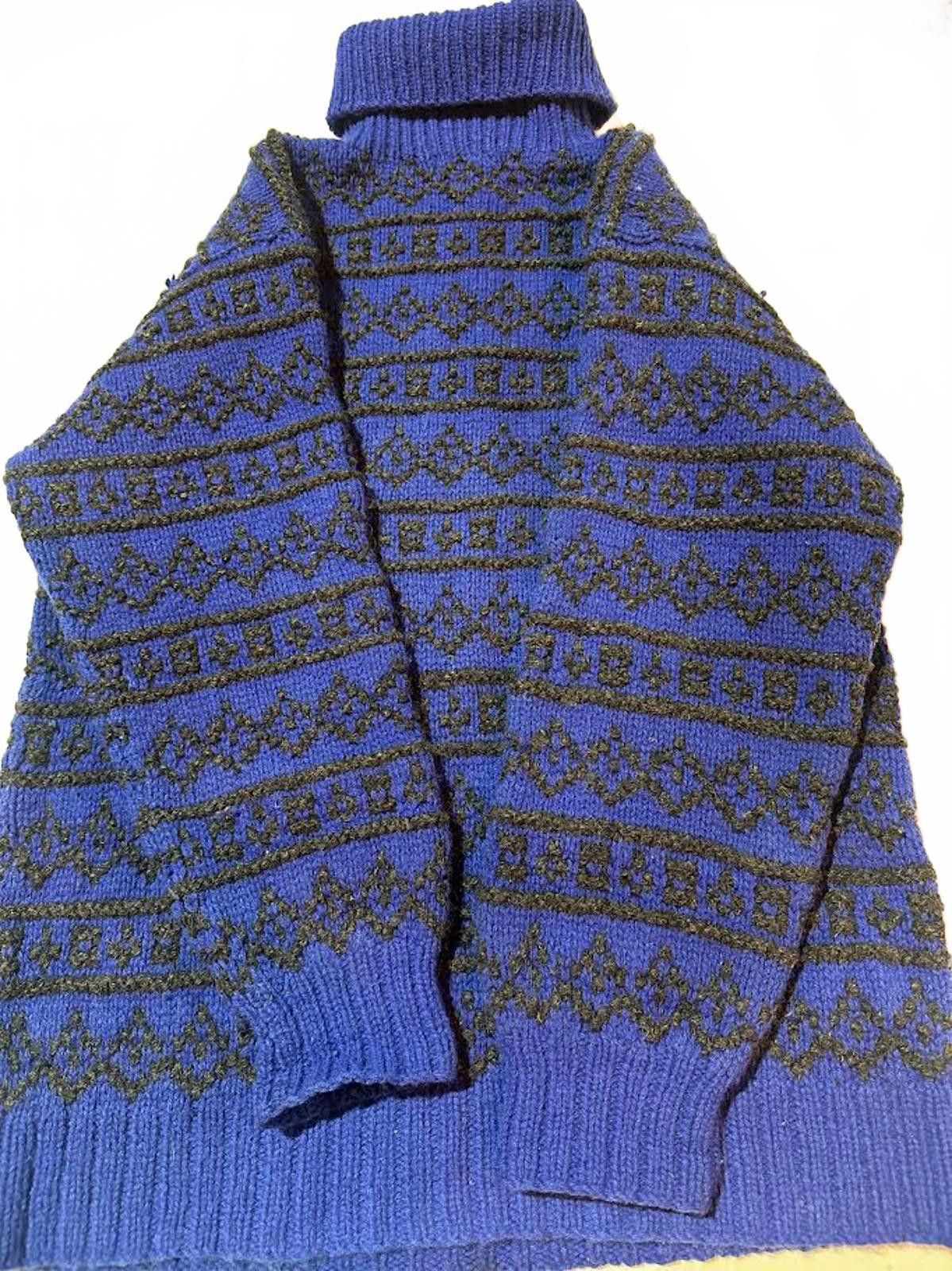 Gap Vintage GAP Hand Knit Wool Turtleneck Sweater L Size L / US 10 / IT 46 - 3 Thumbnail