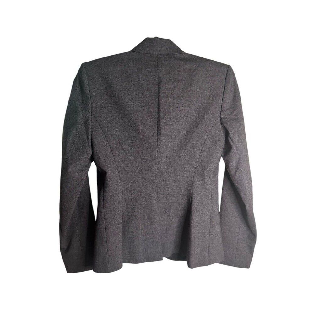 Theory Theory Women's 4 Nichelle Long Sleeve Wool Gray Two-Button Size S / US 4 / IT 40 - 2 Thumbnail