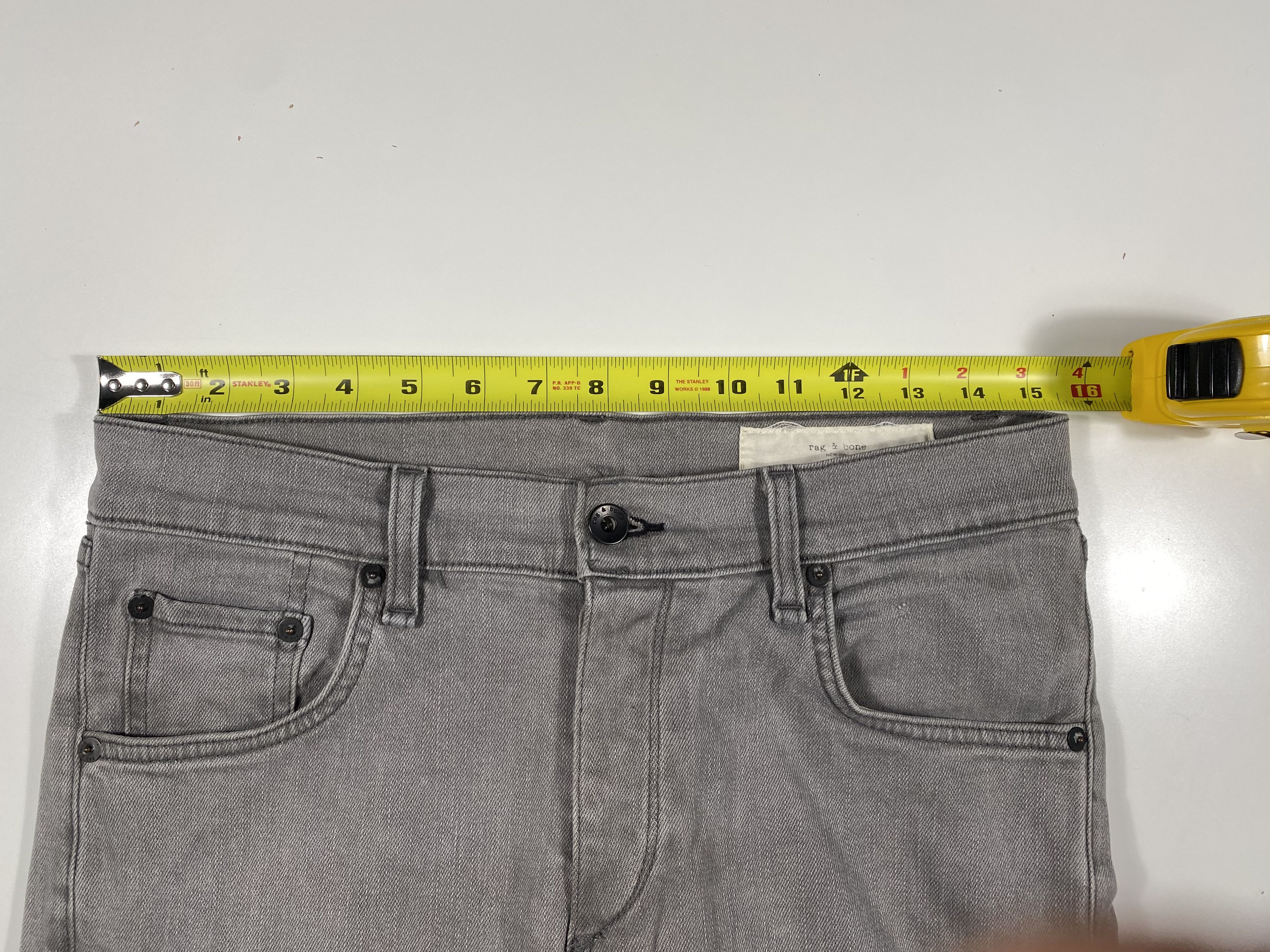 Rag & Bone Rag & Bone Fit 2 Slim Leg Iron Jeans 30x25.5 Size US 30 / EU 46 - 8 Thumbnail