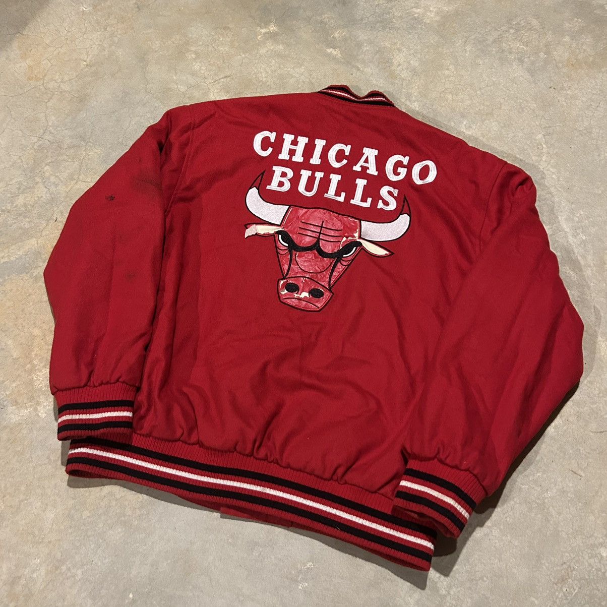 Jeff Hamilton × NBA × Vintage Vintage 90s Chicago Bulls Jeff Hamilton Varsity Jacket Size US XXL / EU 58 / 5 - 2 Thumbnail