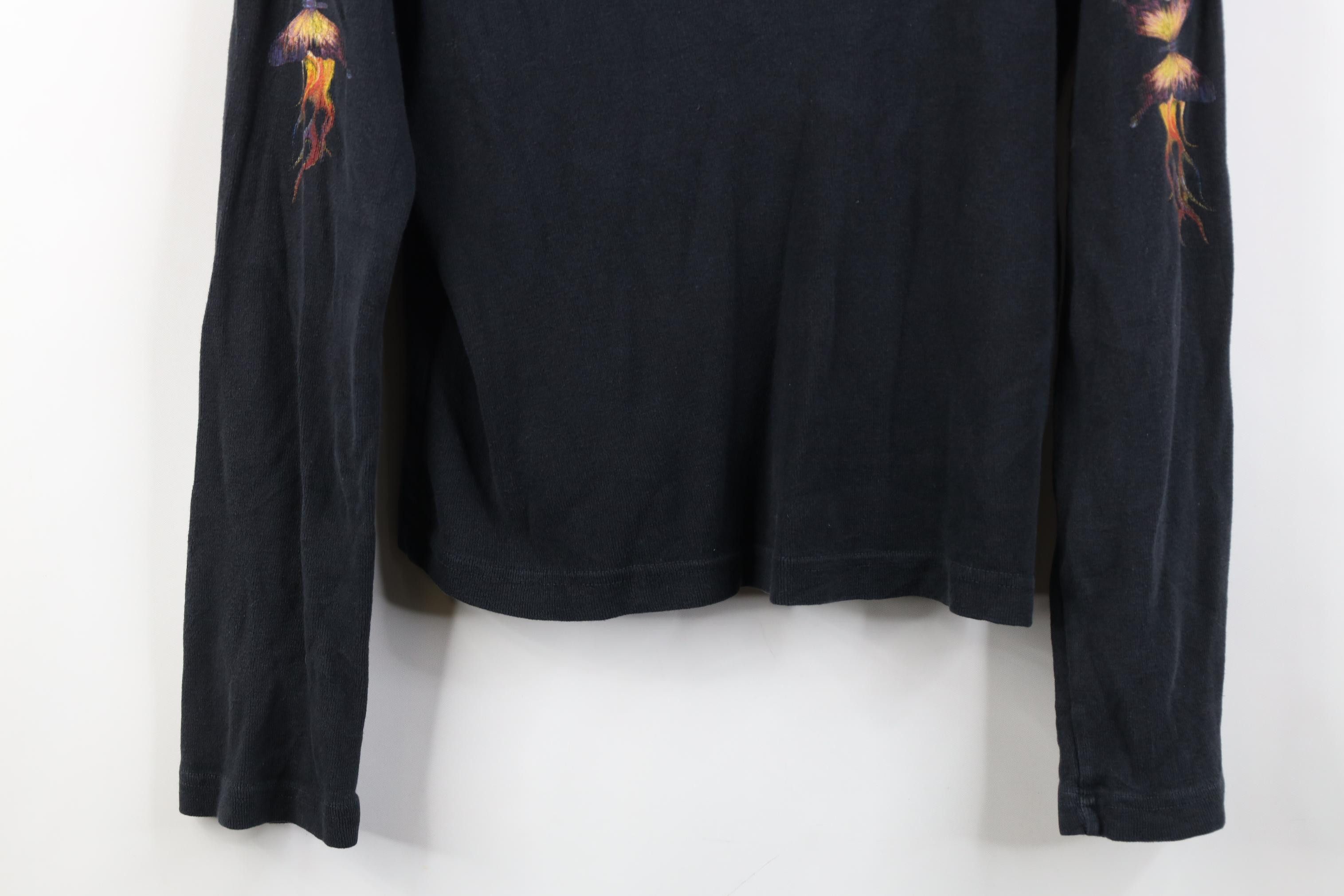 Vintage Vintage 90s Y2K Babydoll Fire Flames Cropped T-Shirt Size M / US 6-8 / IT 42-44 - 3 Thumbnail