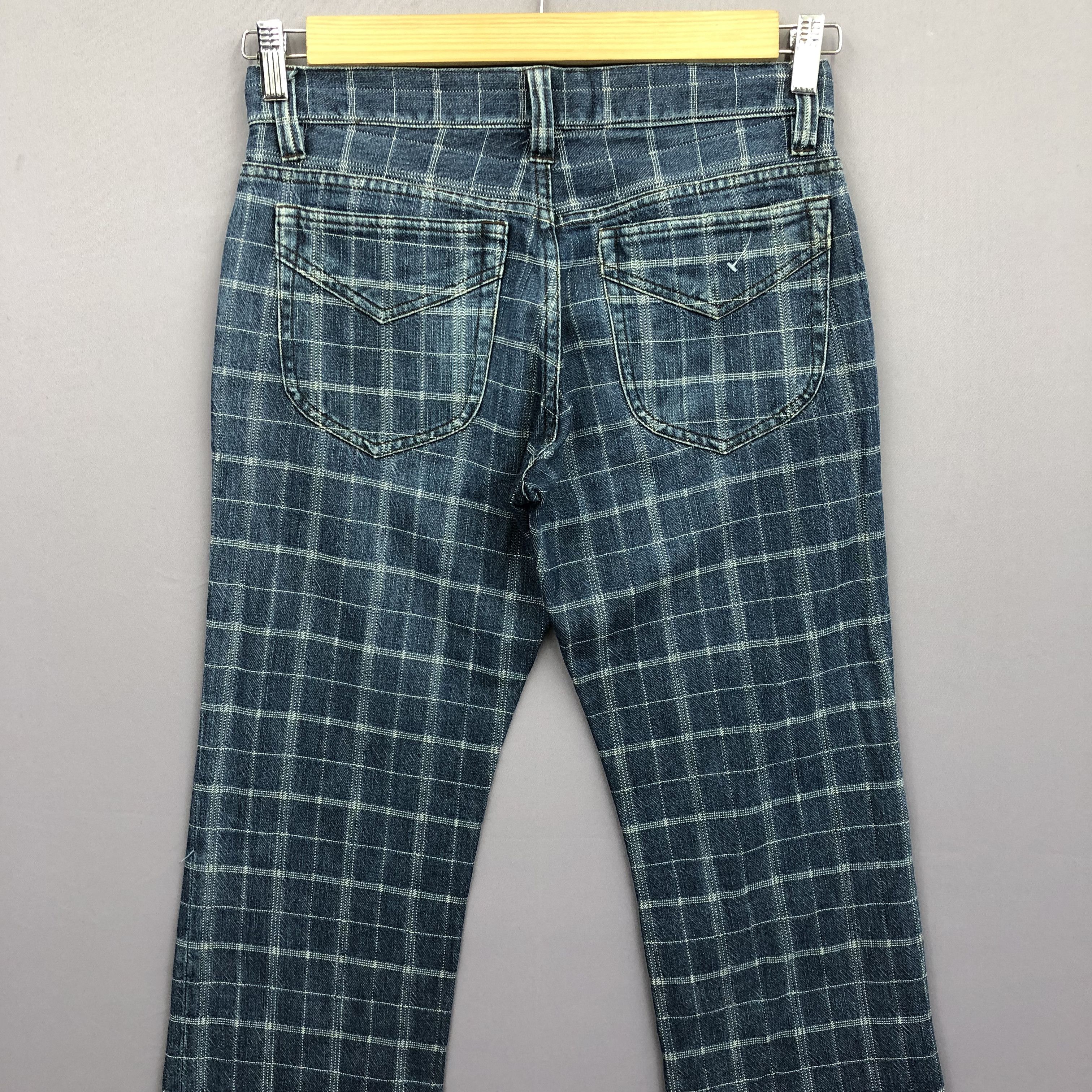 Matsuda Vintage Nicole Club Checkered Jeans Japanese Tartan Denim Size US 28 / EU 44 - 4 Thumbnail
