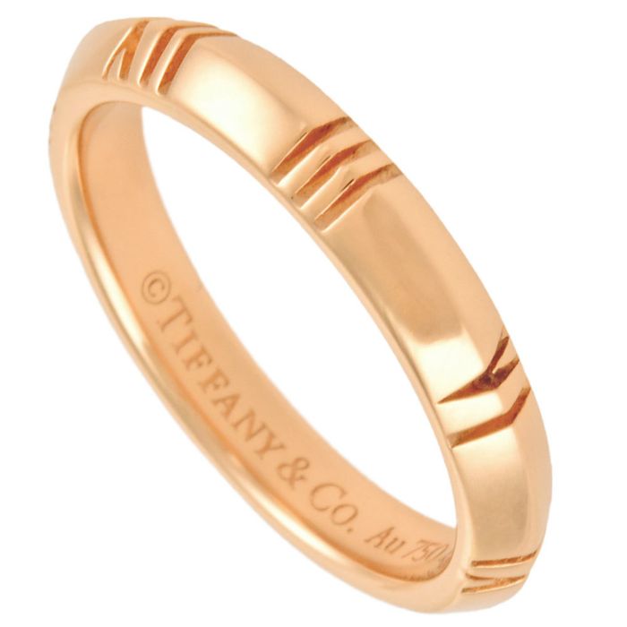 Tiffany & Co. Tiffany Tiffany&Co X Closed Narrow Ring K18PG 8 Grailed