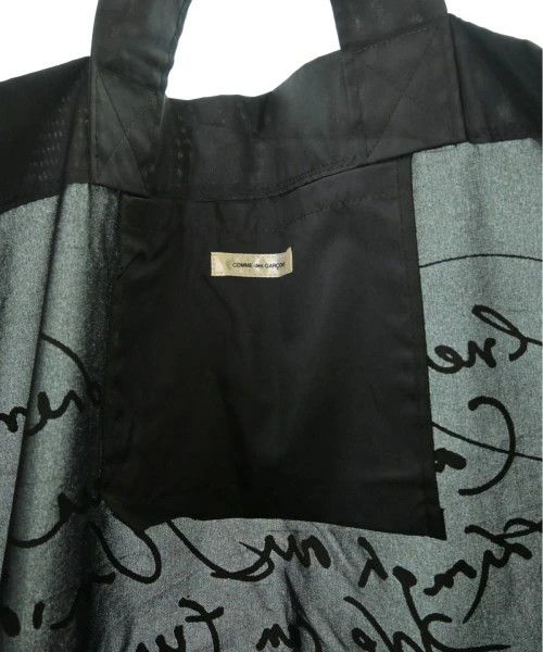 Comme des Garcons Tote Bag Photo Text Print Polyester Pocket Inside Black Size ONE SIZE - 3 Thumbnail