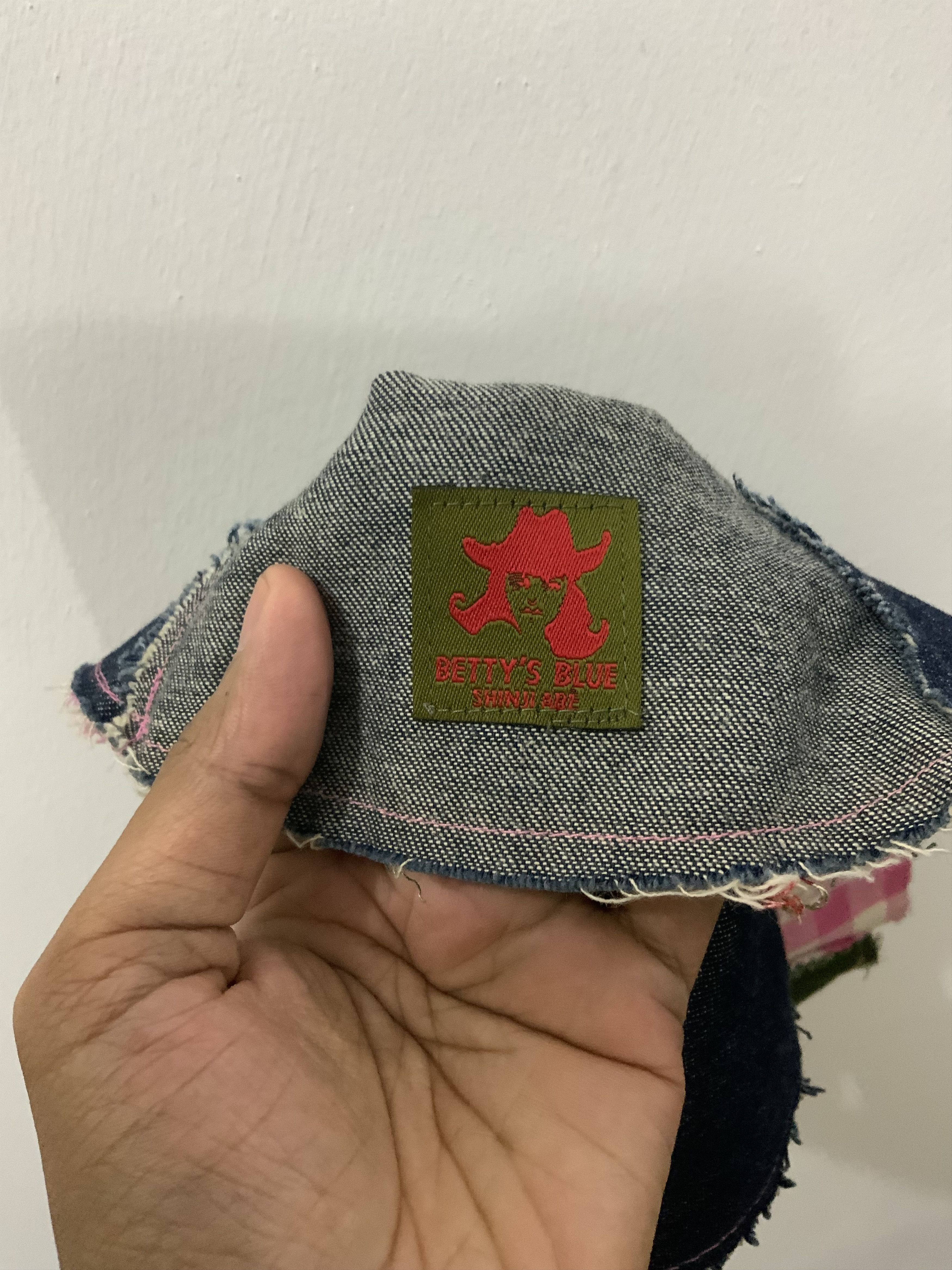 Japanese Brand DENIM PATCHWORK SASHIKO BUCKET HAT Size ONE SIZE - 11 Thumbnail