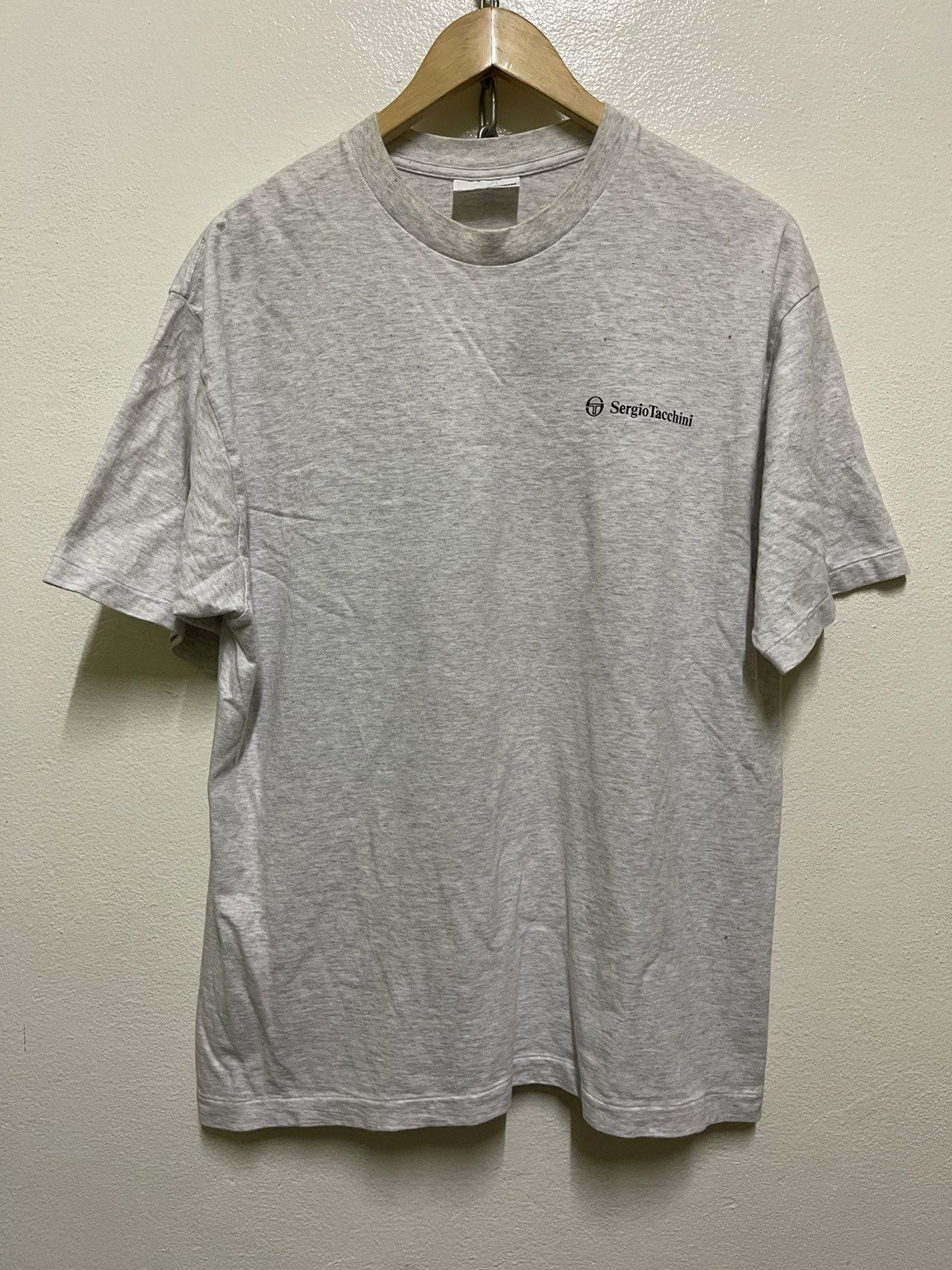 Sergio Tacchini × Vintage Sergio Tacchini Printed T Shirt Size US L / EU 52-54 / 3 - 1 Thumbnail