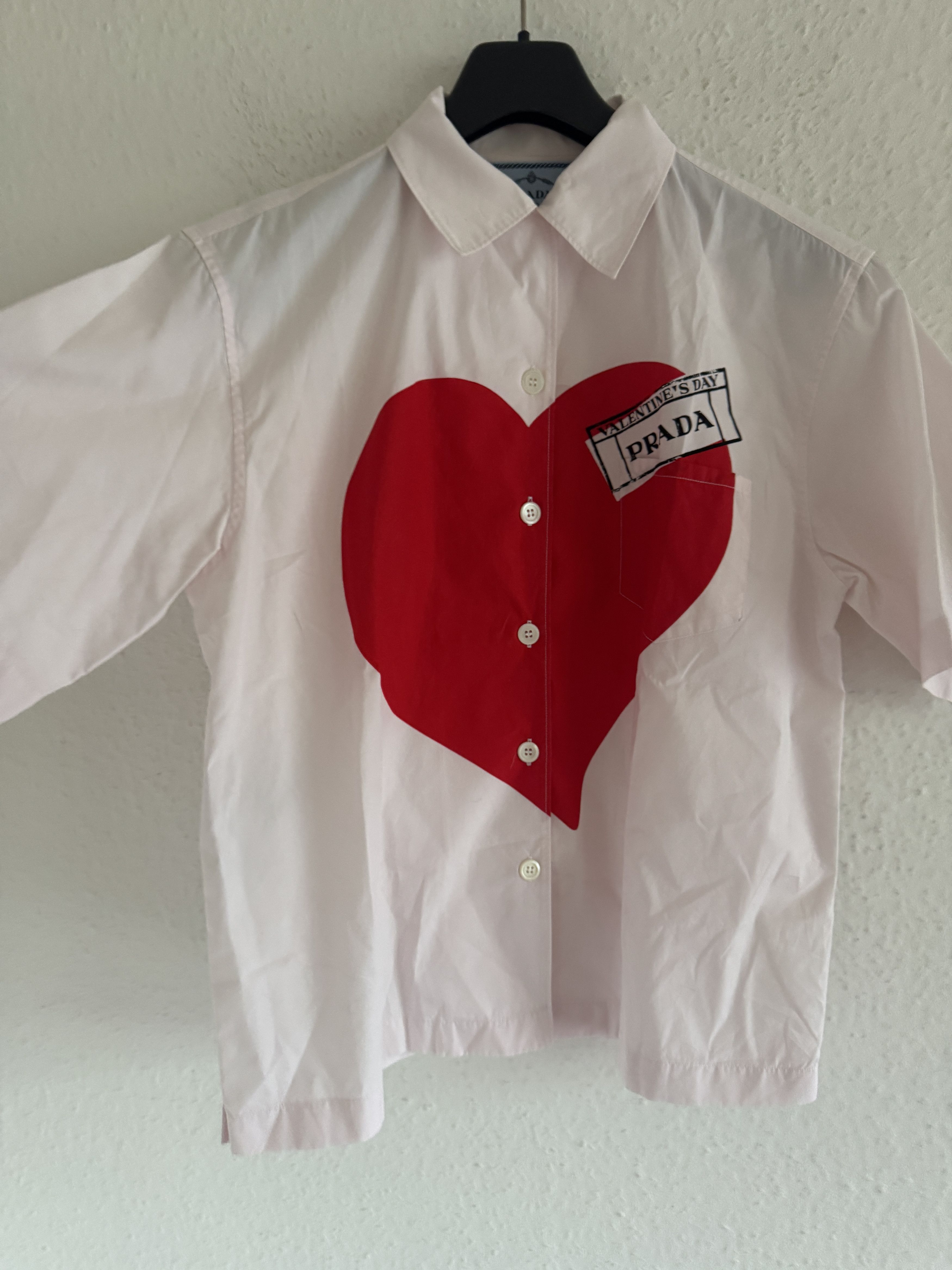 Prada Valentine's Bowling Shirt Size US XS / EU 42 / 0 - 3 Thumbnail