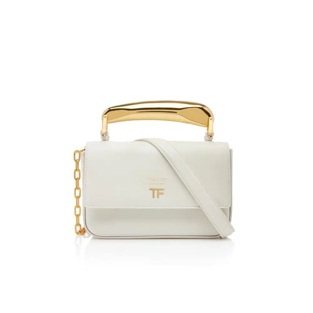 Tom Ford o1loc1c0325 L1491T Size: OS / Mini Top Handle Bag in White Size ONE SIZE - 1 Thumbnail