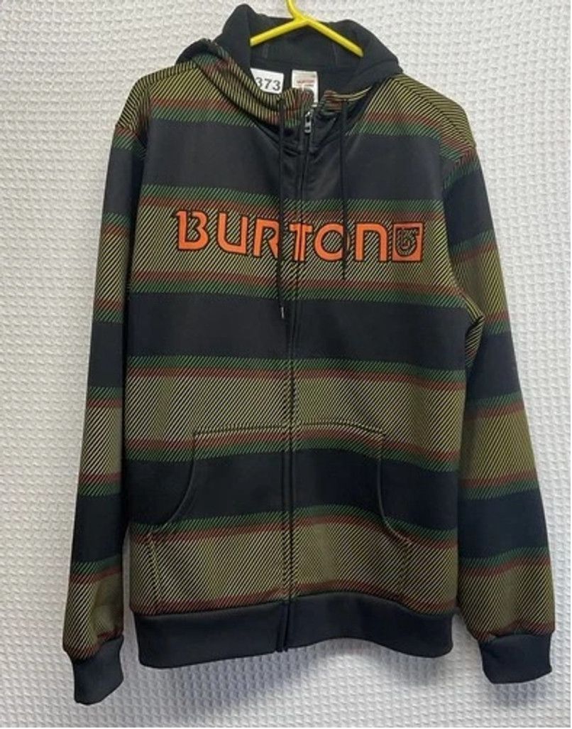 Burton Burton Dryride Striped Fleece Lining Full Zip Hoodie Men L Size US L / EU 52-54 / 3 - 8 Thumbnail