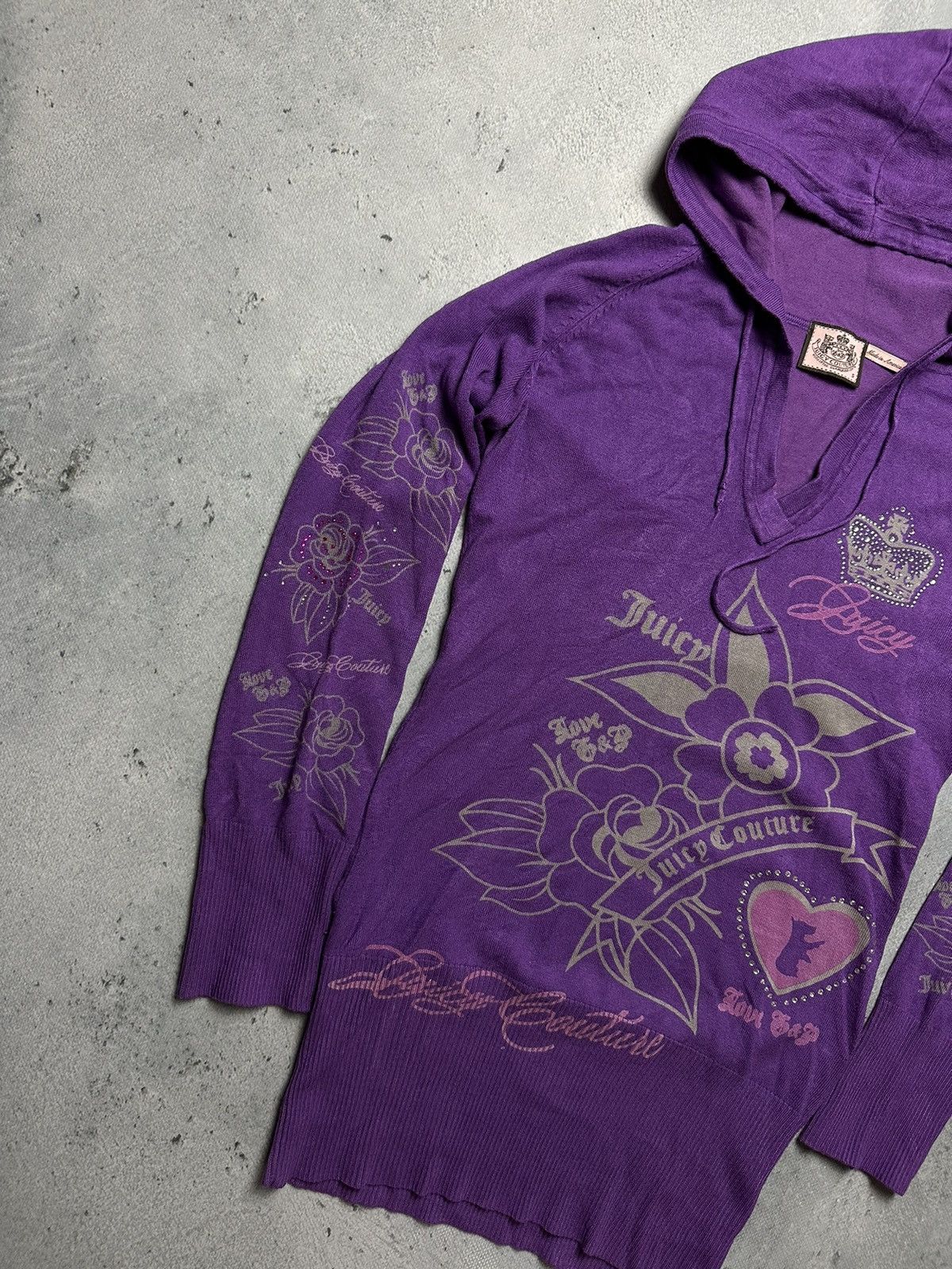Juicy Couture Juicy Couture Hoodie Dress Tunik Vintage Made in America USA Size S / US 4 / IT 40 - 4 Thumbnail