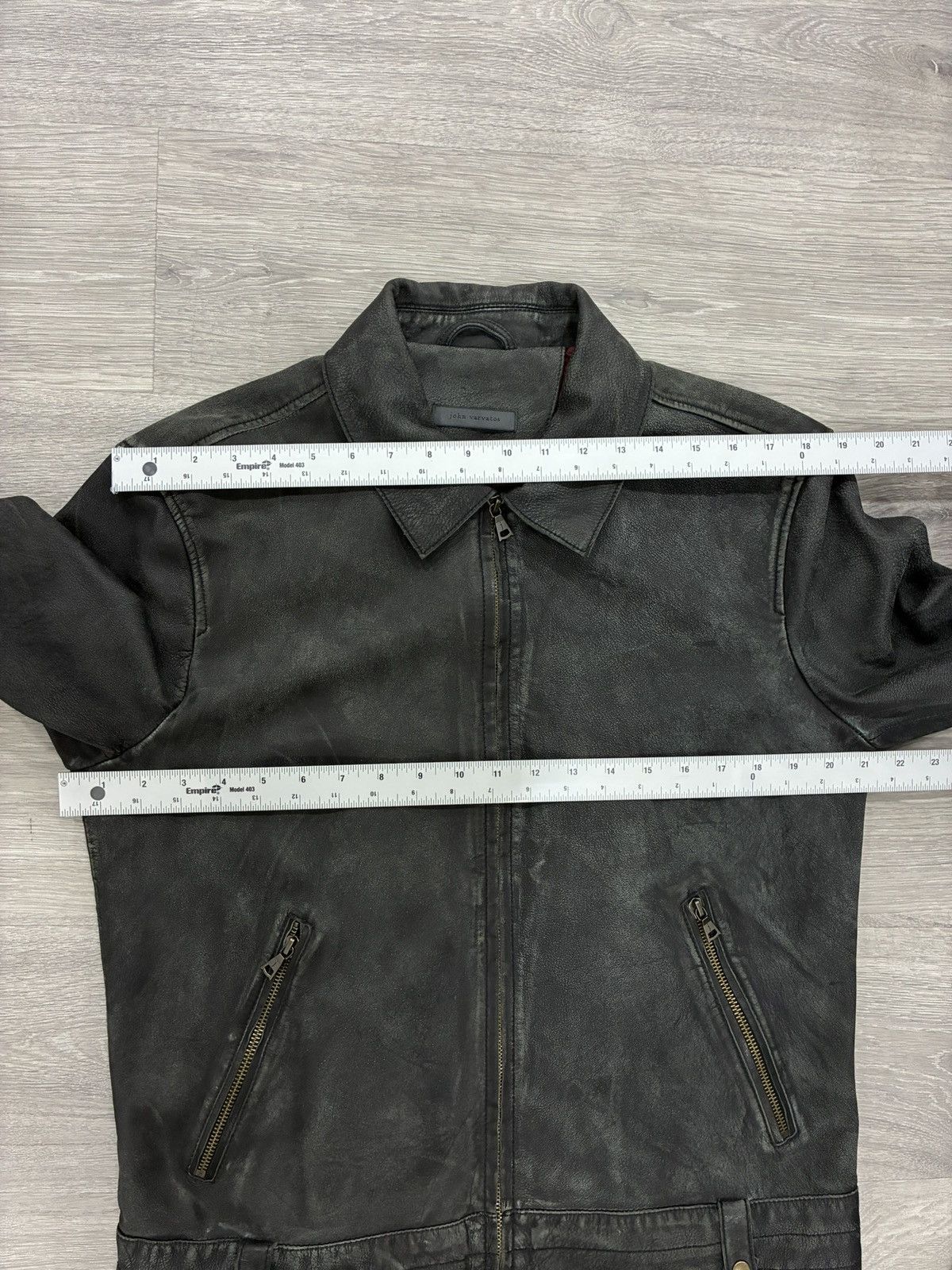 John Varvatos Sorcha Leather Jacket EU 50 USA 40 Size US M / EU 48-50 / 2 - 14 Thumbnail