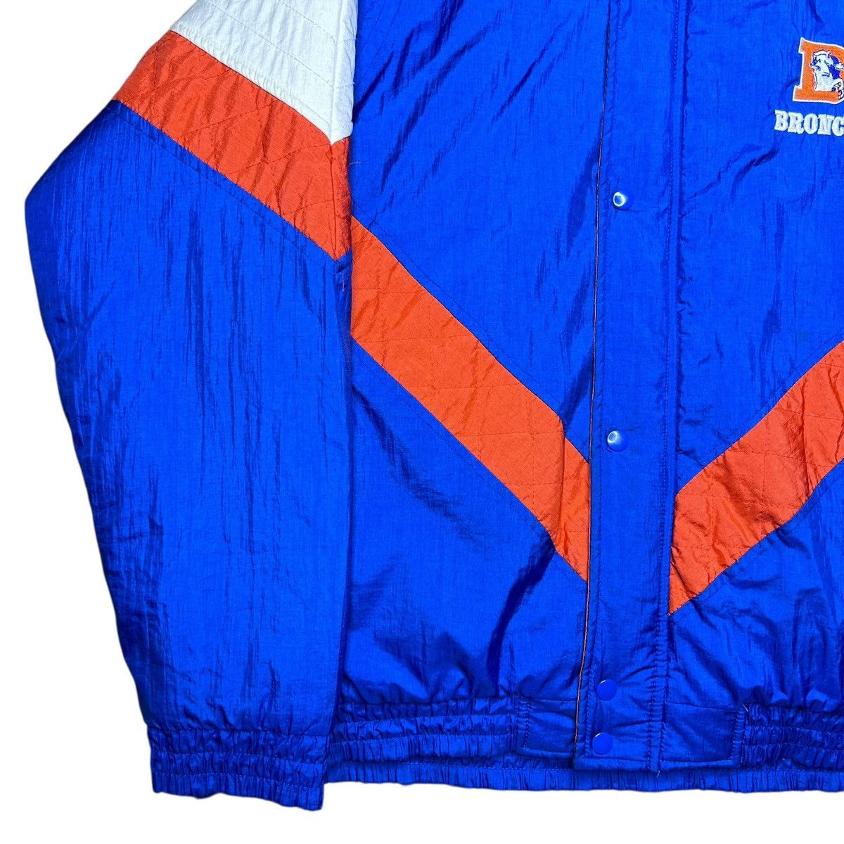 Starter Vintage 1990s NFL Denver Broncos Starter Blue Puffer Jacket Size US L / EU 52-54 / 3 - 20 Thumbnail