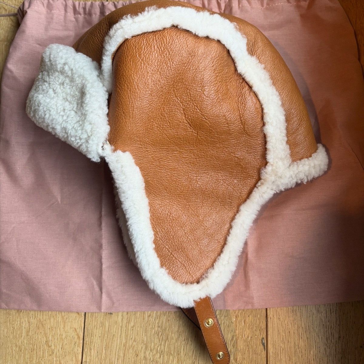 Miu Miu Miu miu leather hat Size ONE SIZE - 2 Thumbnail
