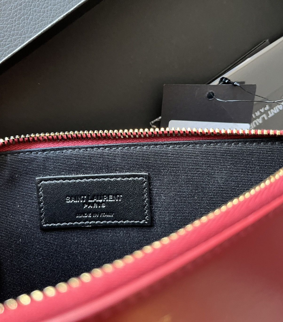 Hedi Slimane × Saint Laurent Paris × Yves Saint Laurent Limited Edition Saint Laurent Logo Leather Bag Size ONE SIZE - 9 Thumbnail