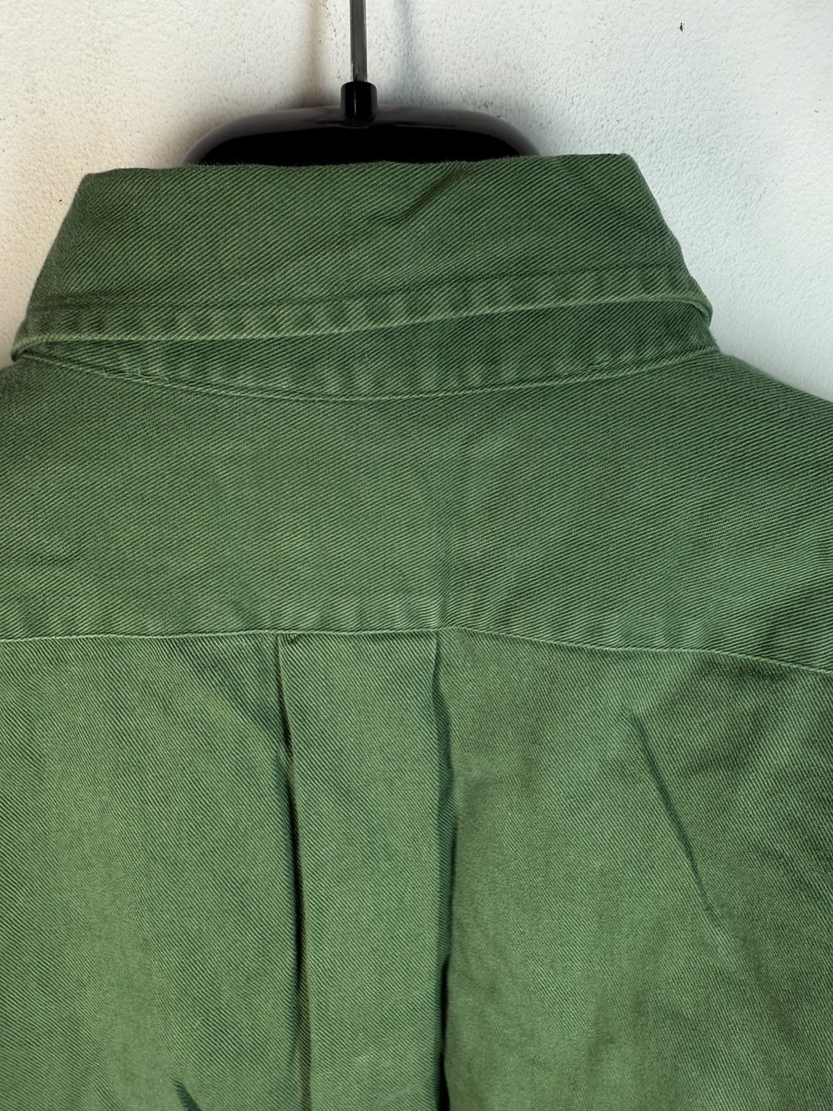 Yves Saint Laurent Green YSL Shirt Heavy Cotton YSL Denim Shirt Overshirt Size US M / EU 48-50 / 2 - 13 Thumbnail