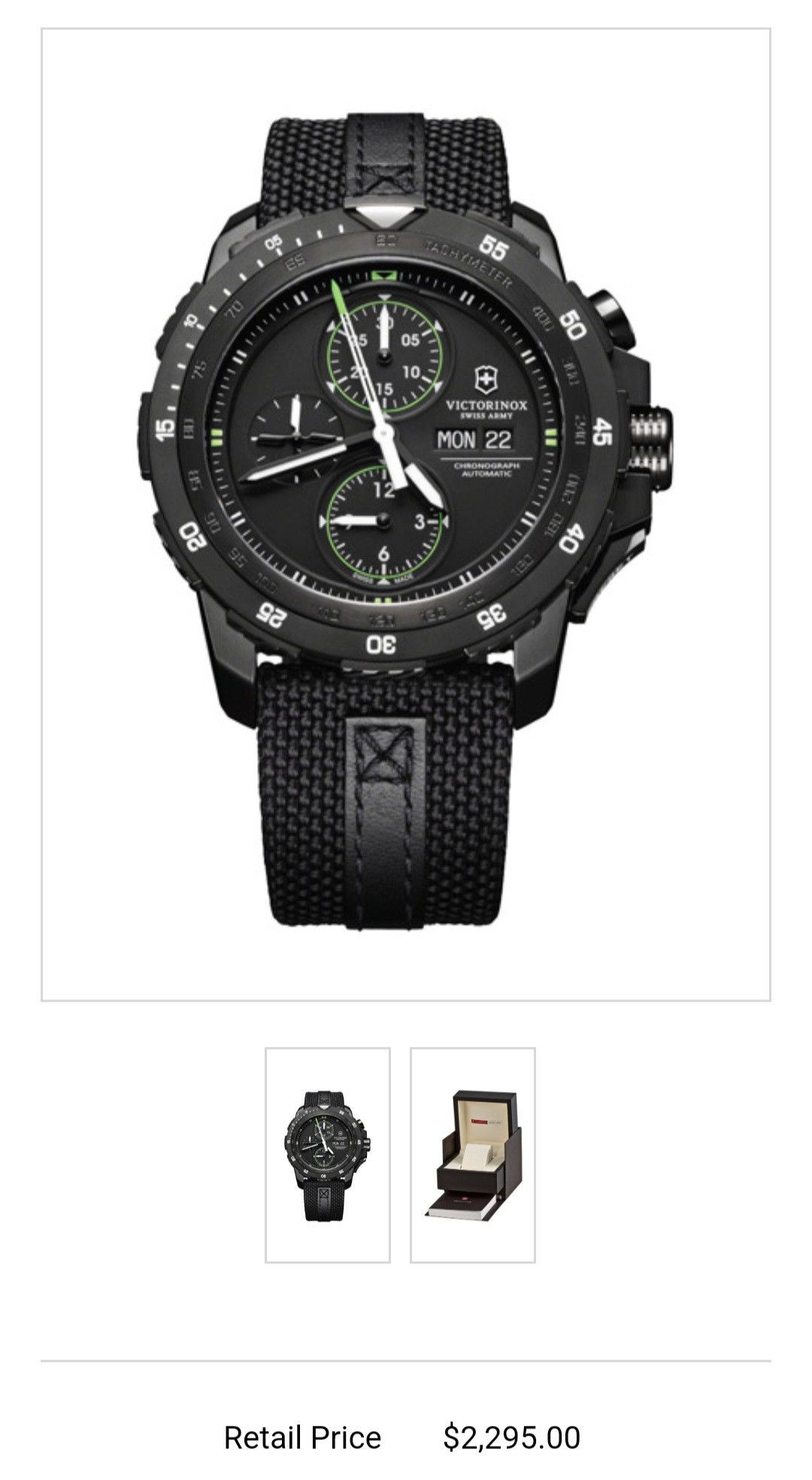 Victorinox Victorinox Swiss Army Alpnach Automatic Chronograph 241527 Size ONE SIZE - 6 Thumbnail