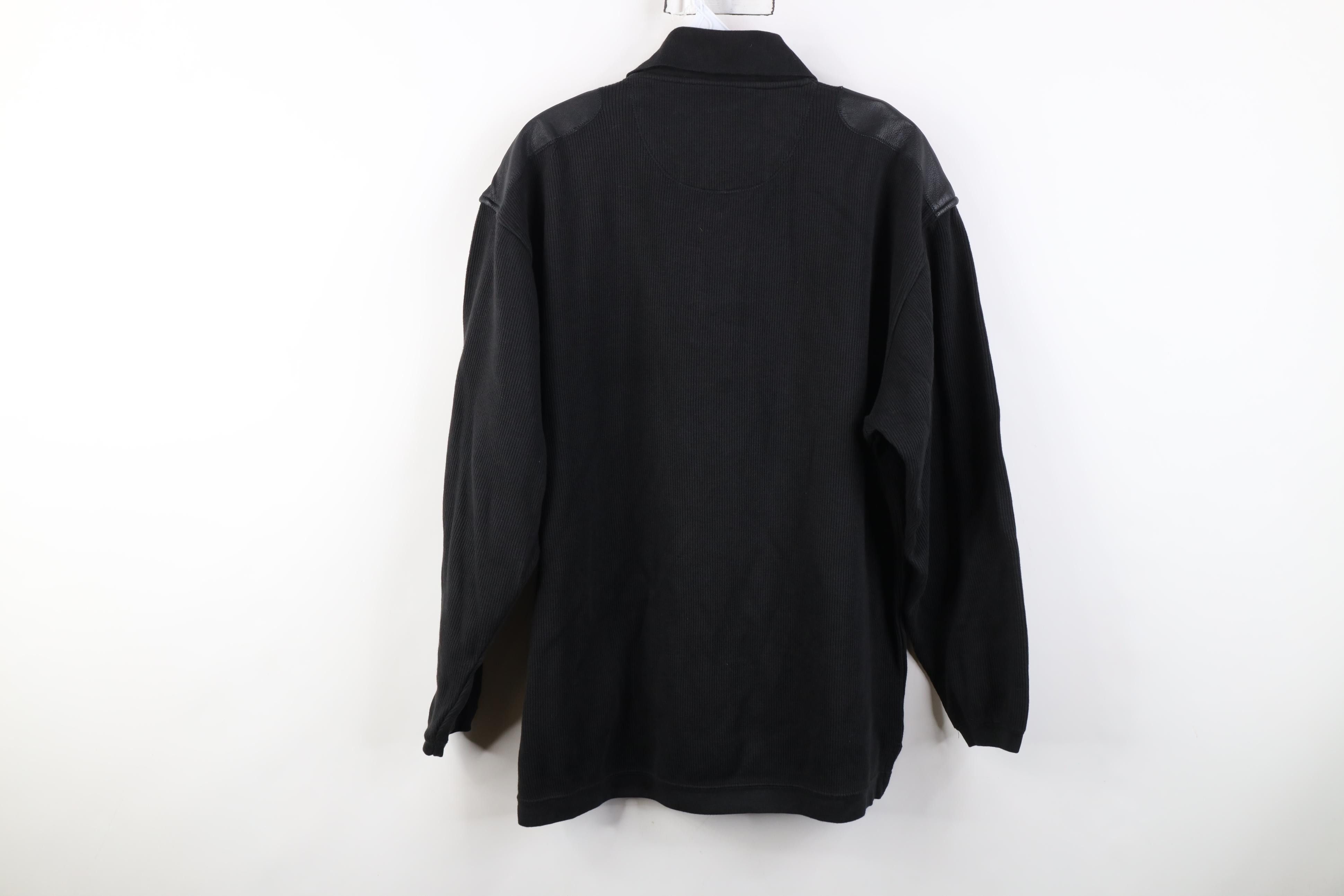 Vintage Vintage 90s Streetwear Ribbed Knit Long Sleeve Rugby Polo Size US XL / EU 56 / 4 - 12 Thumbnail