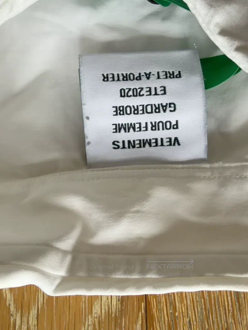 Vetements Vetements Wide-body shirt, long sleeves Size US XS / EU 42 / 0 - 2 Thumbnail