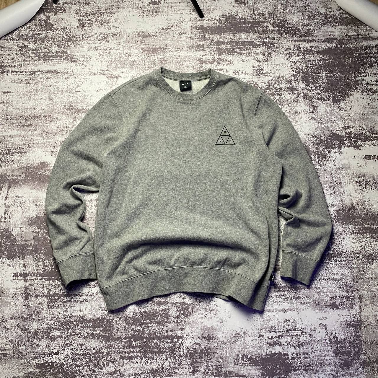 Huf Huf Big logo swirtshirt Grey Skate Y2K XL size Size US XL / EU 56 / 4 - 2 Thumbnail