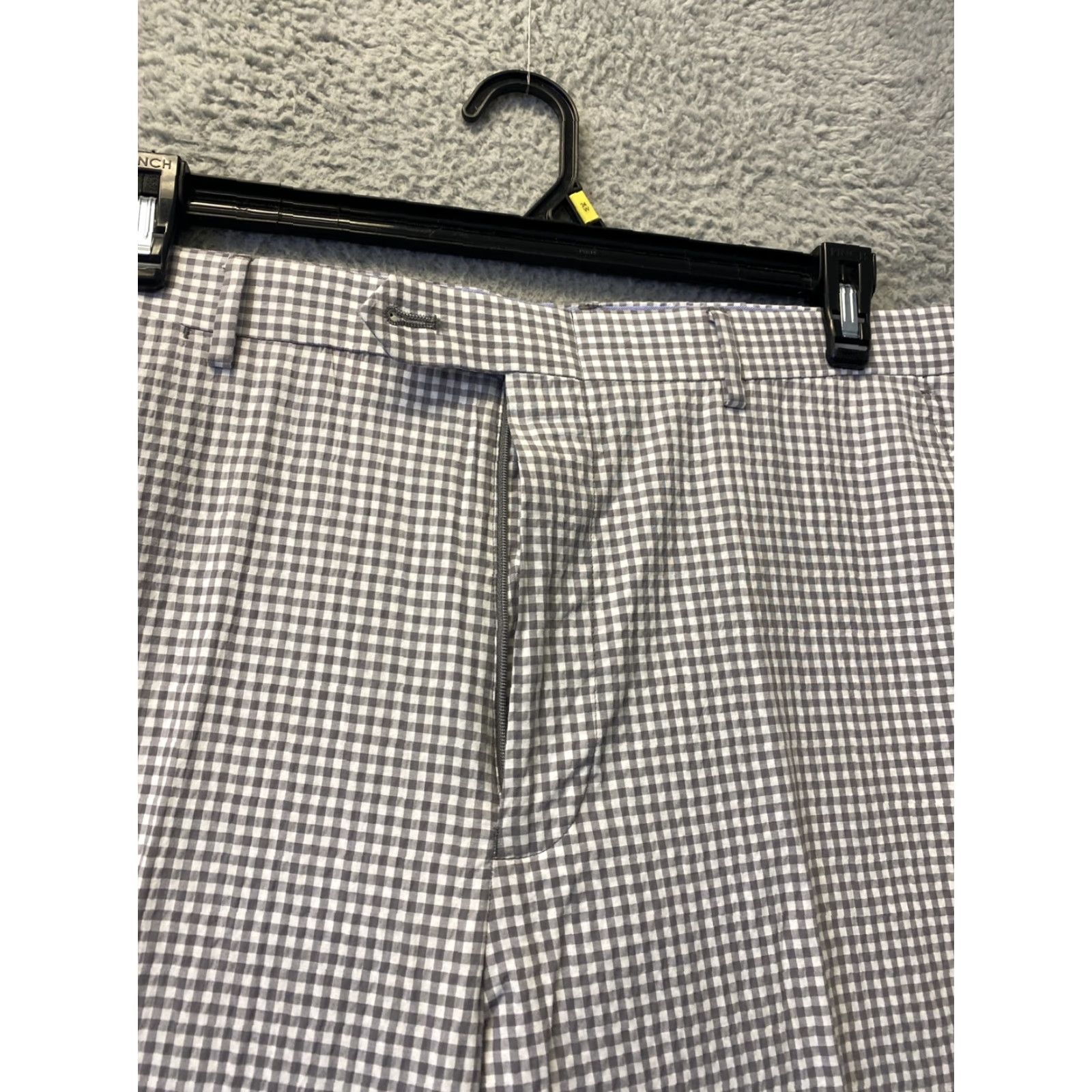 Tommy Hilfiger VINTAGE Tommy Hilfiger Men’s Dress Pants Gray Plaid 36W 32L Inseam 32 Dry Clean Only Mens Pants Size US 36 / EU 52 - 2 Thumbnail