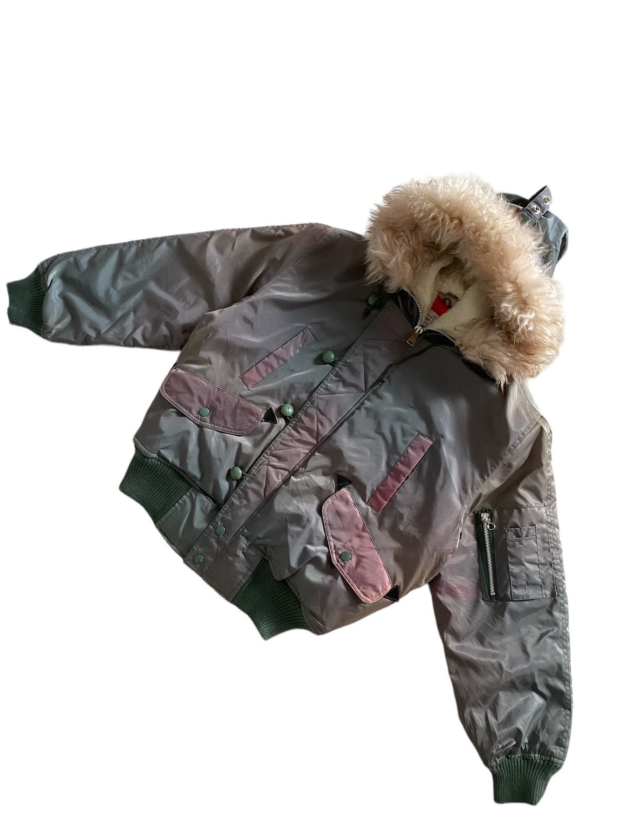 Alpha Industries Vintage AIR FORCE FUR AW82( USAF) jacket flyers nice design Size US M / EU 48-50 / 2 - 1 Thumbnail