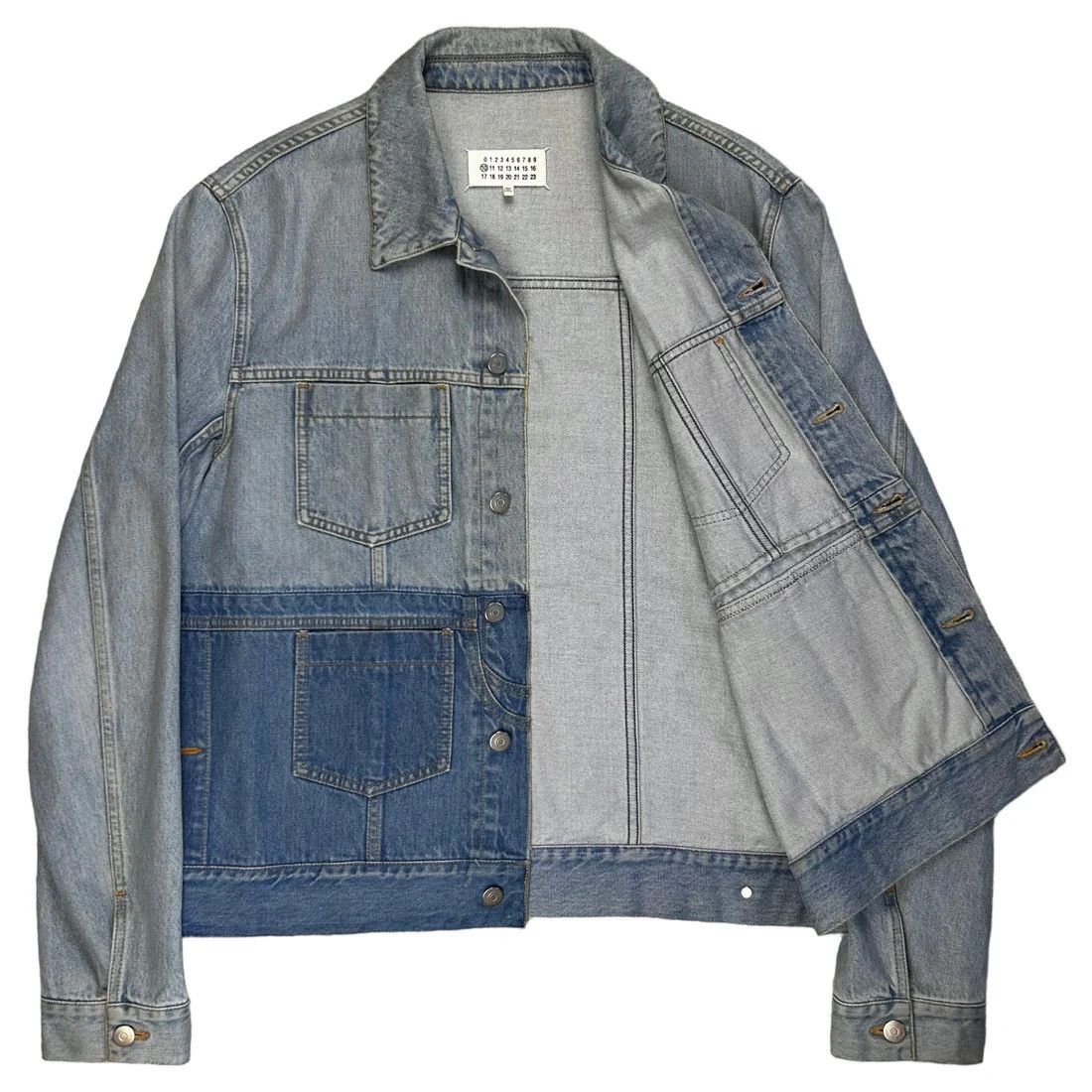 Maison Margiela Maison Margiela Patchwork Denim Jacket - SS17 Size US M / EU 48-50 / 2 - 7 Thumbnail