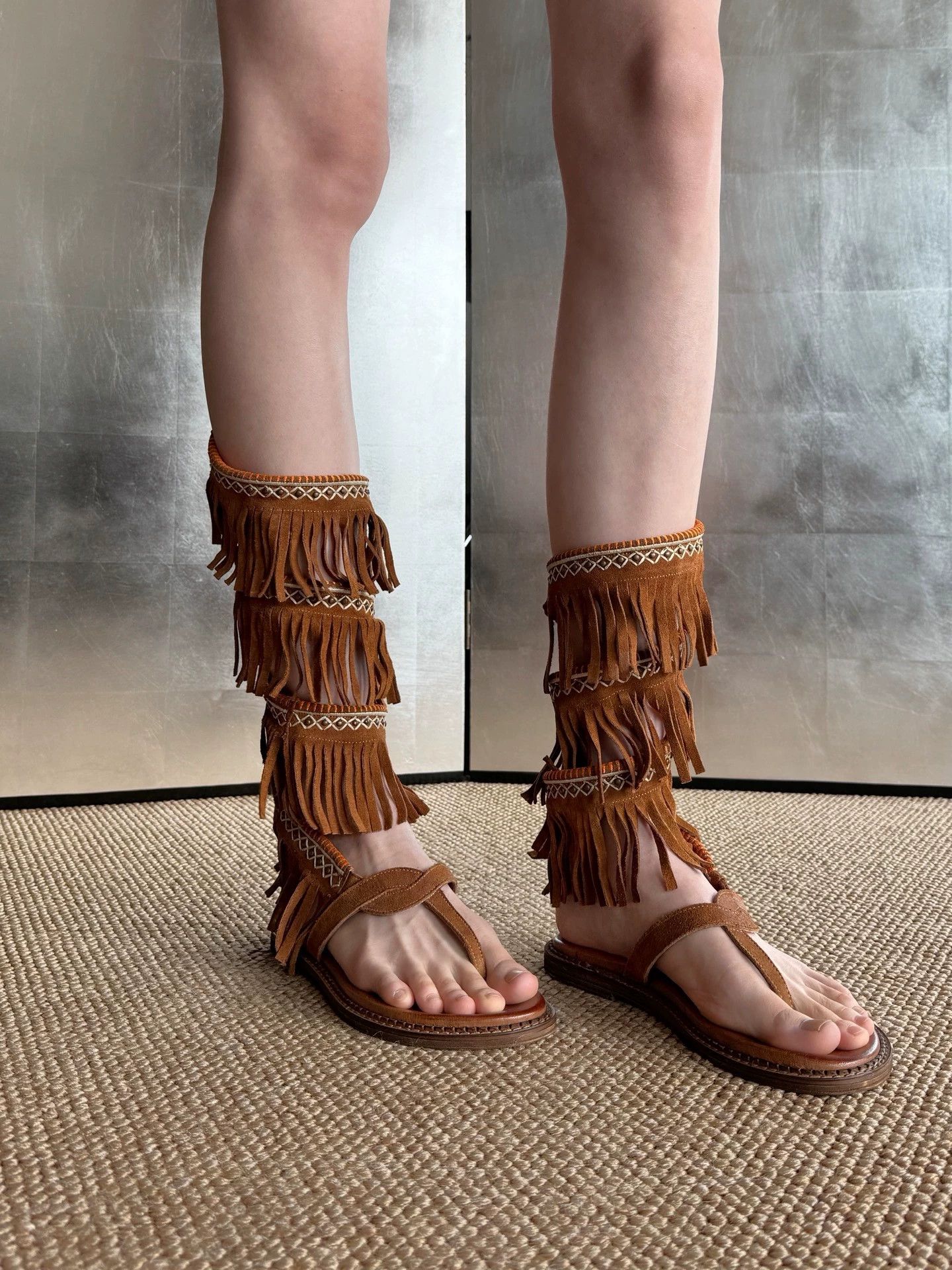 Other Vintage Italian suede tassel sandals Size 38 Size US 7.5 / IT 37.5 - 6 Thumbnail