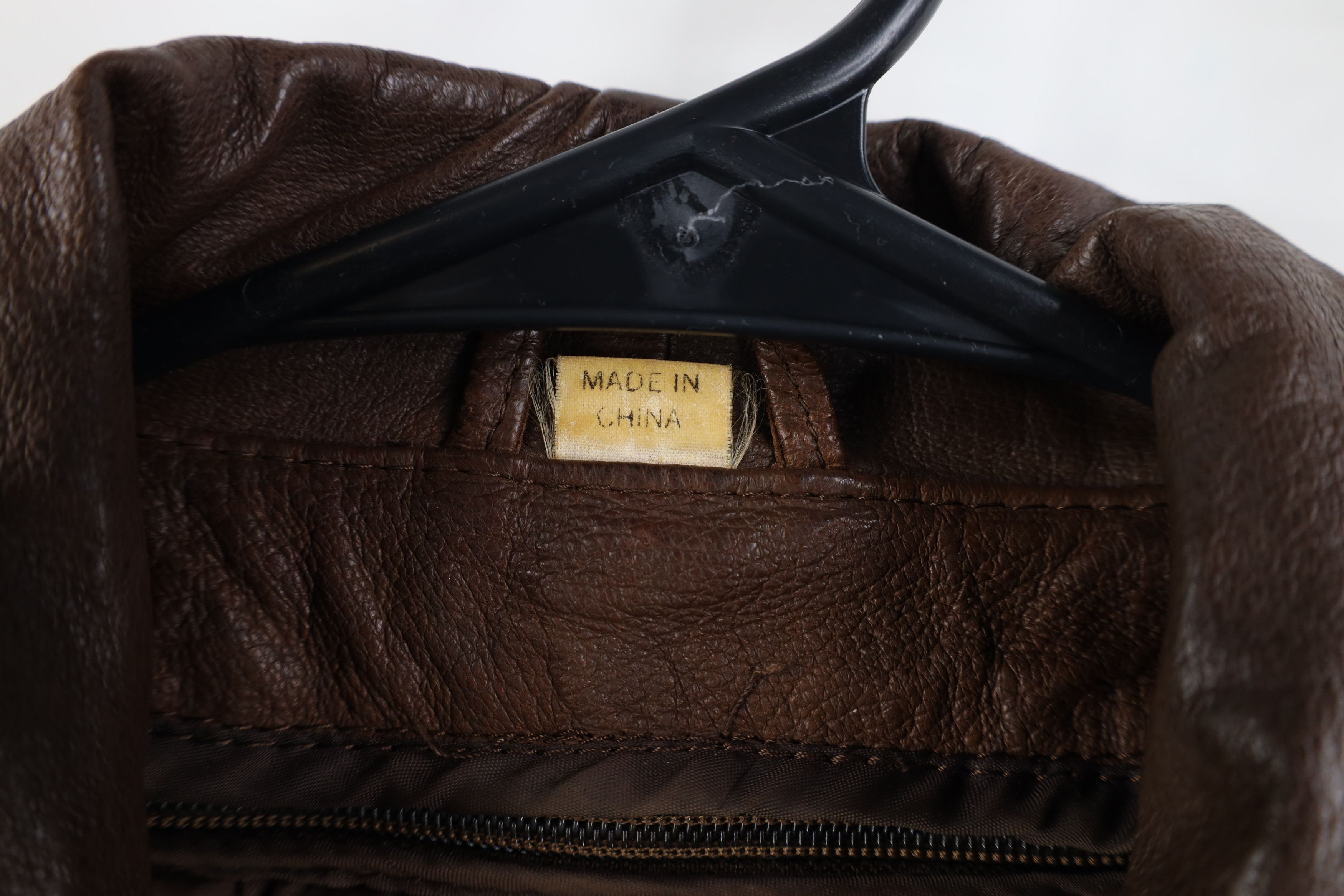 Vintage Vintage 90s Streetwear Leather Lined Jacket Coat Brown Size M / US 6-8 / IT 42-44 - 5 Thumbnail