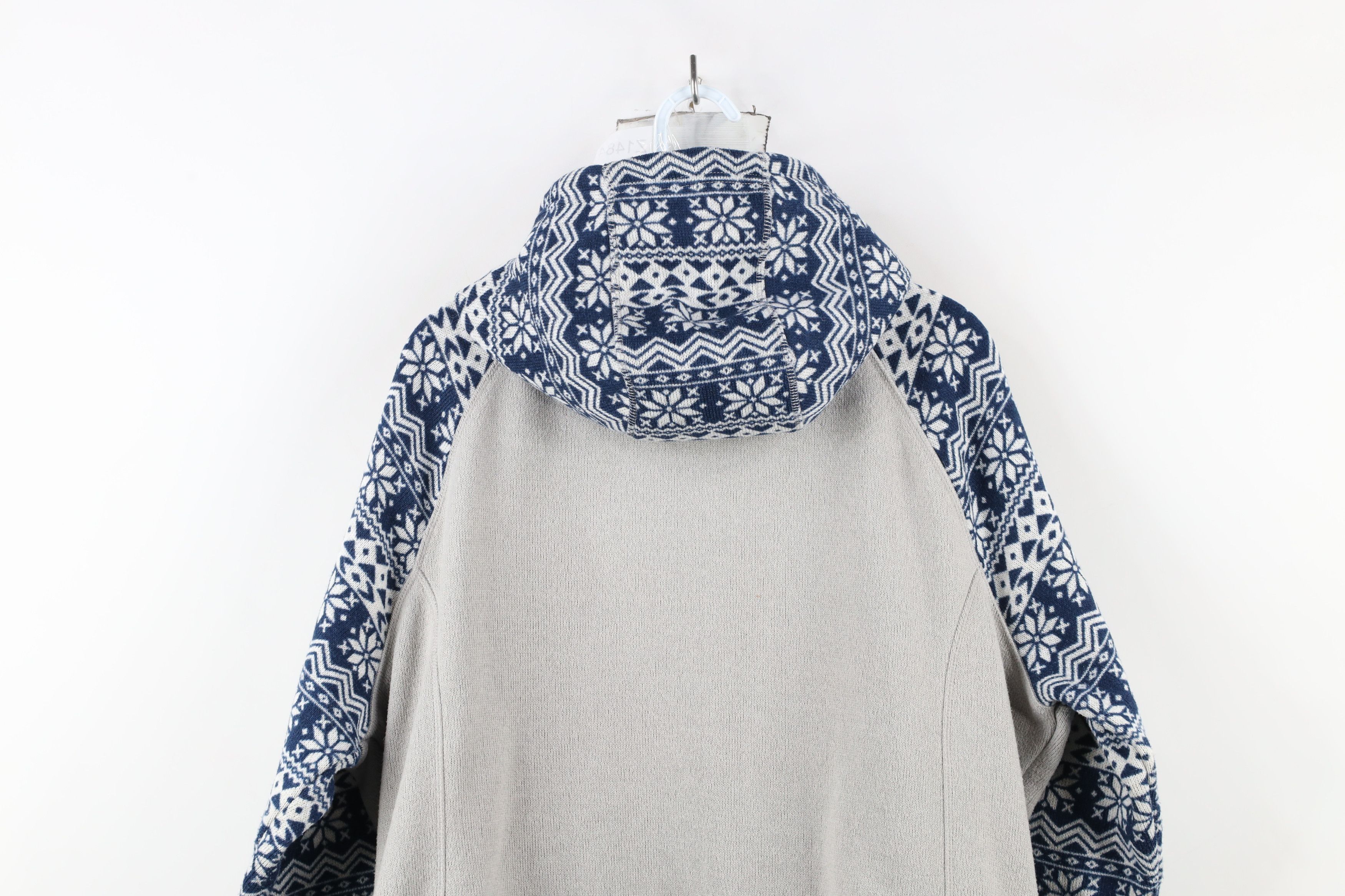 Cabelas × Vintage Vintage Cabelas Poinsettia Knit Sweater Jacket Swacket Size US XL / EU 56 / 4 - 14 Thumbnail