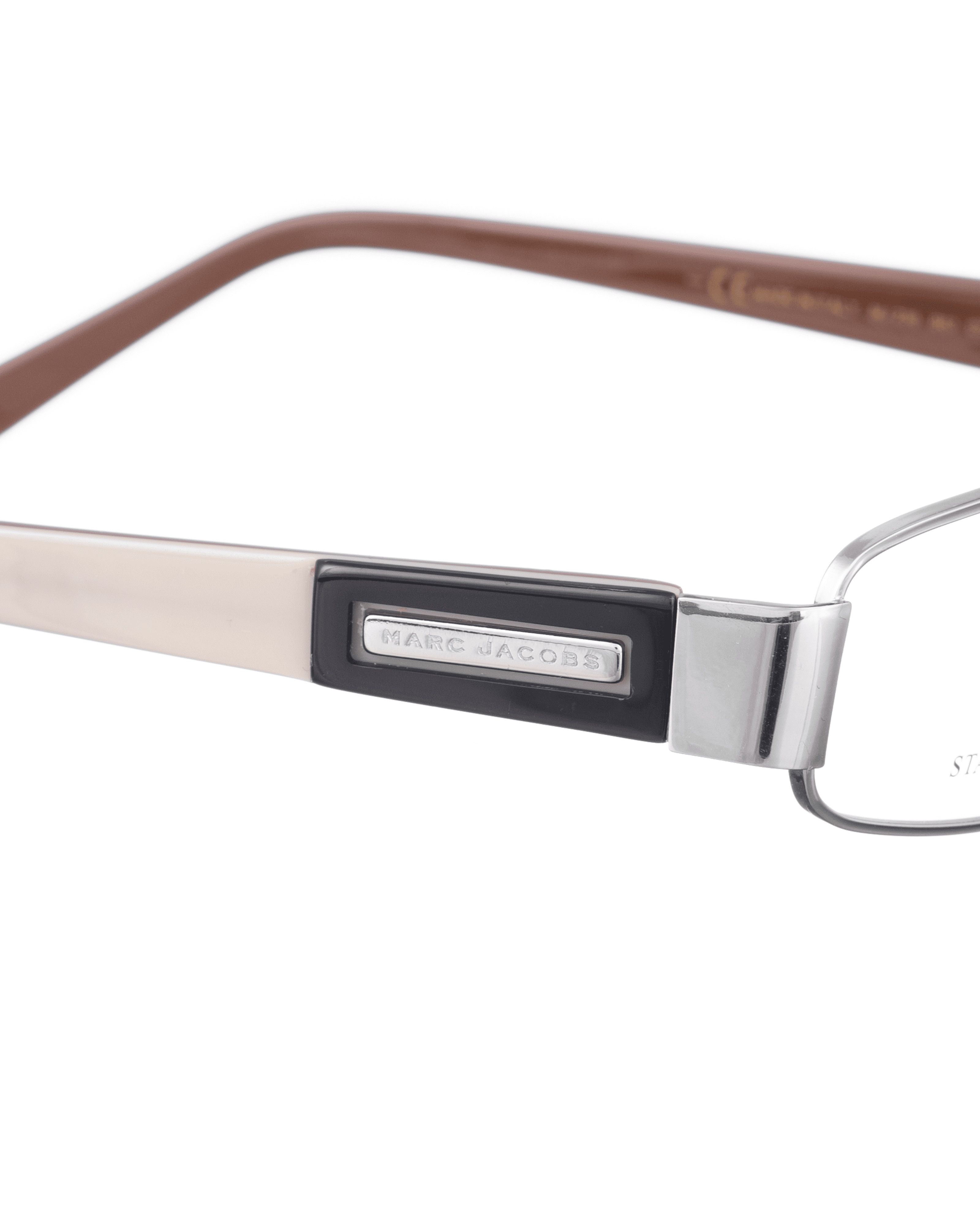 Marc Jacobs Marc Jacobs 90s Burgundy & Beige Classic Glasses Size ONE SIZE - 2 Thumbnail