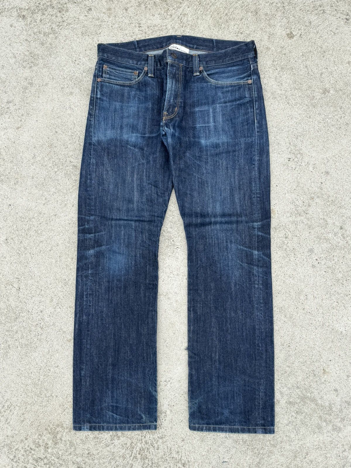 Japanese Brand Back Number Men’s Jeans Size 34 Made in Nippon 100% Cotton Size US 34 / EU 50 - 1 Thumbnail