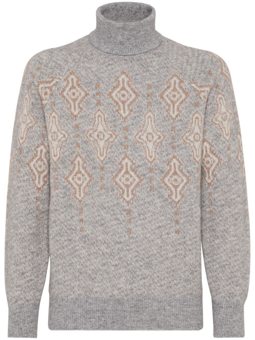 Brunello Cucinelli TURTLENECK SWEATER Size US XL / EU 56 / 4 - 1 Thumbnail