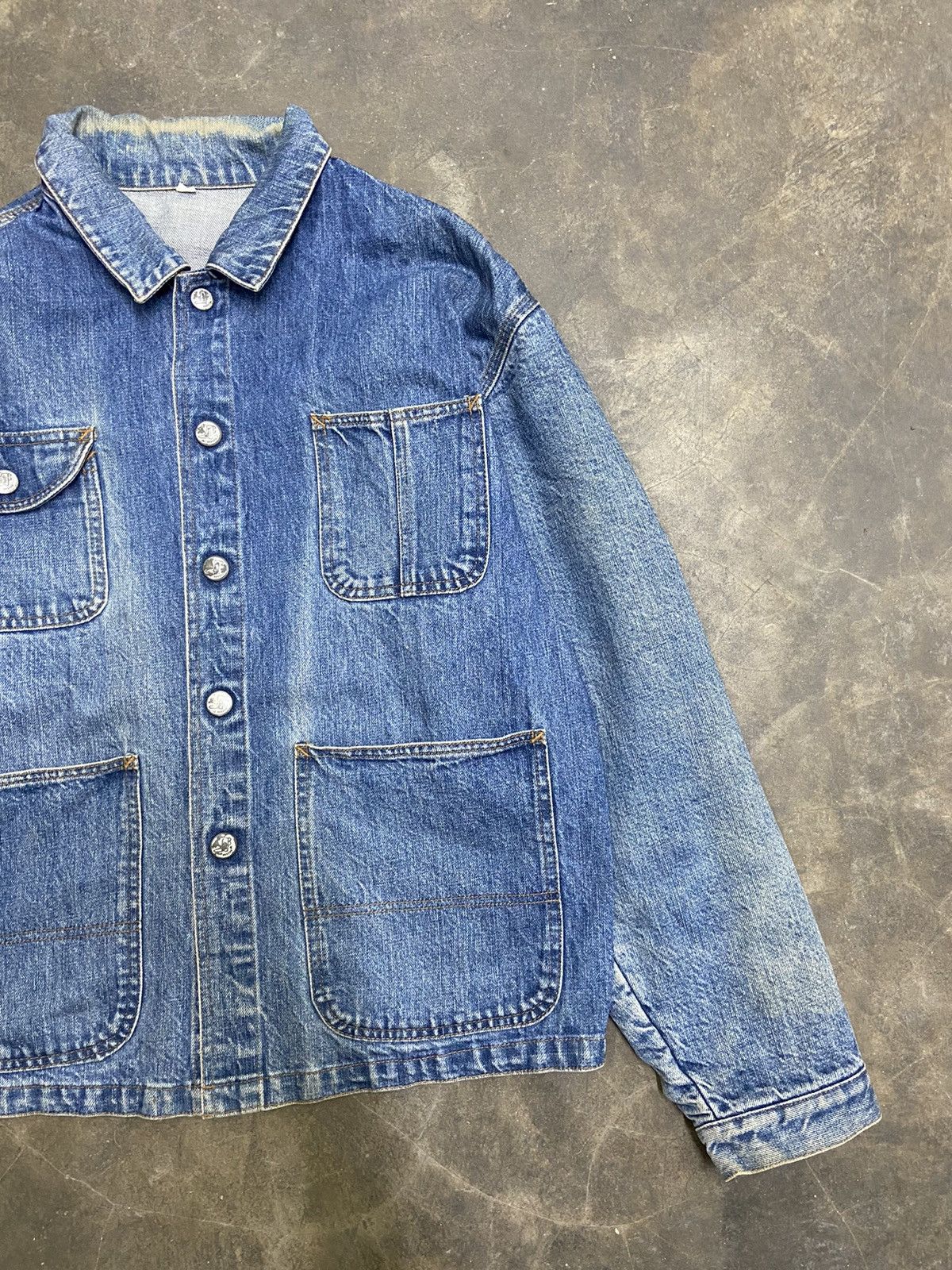 Vintage Vintage 80s Vintage Bobson jacket jeans sun faded Size US L / EU 52-54 / 3 - 2 Thumbnail