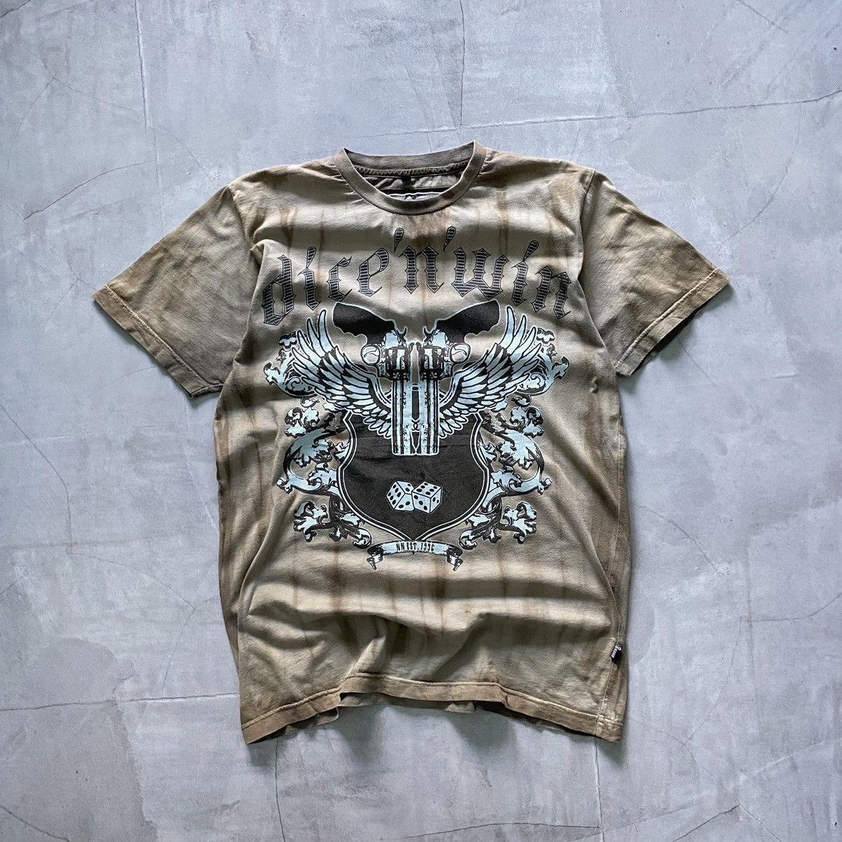 Affliction × If Six Was Nine × True Religion Japan Margiela Vibe Printed Tribal T-Shirt Y2K Size US M / EU 48-50 / 2 - 1 Thumbnail