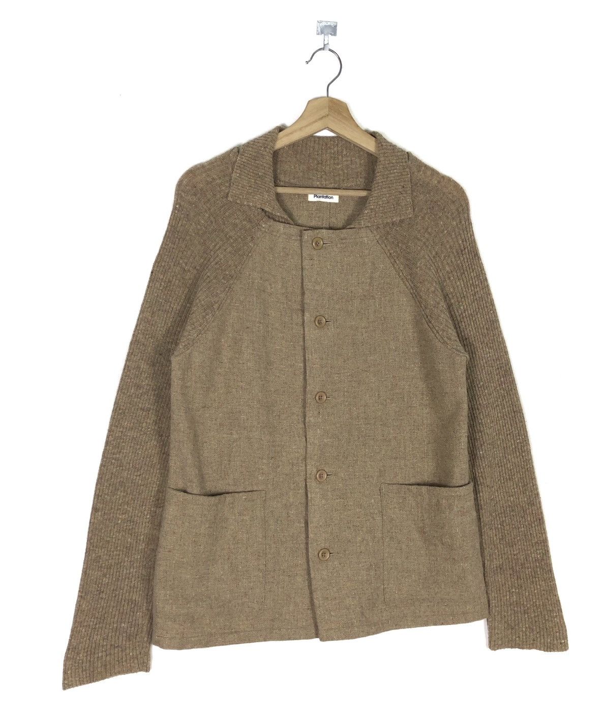 Issey Miyake RARE🔥AW2012 ISSEY MIYAKE PLANTATION WOOL KNIT LIGHT JACKET Size M / US 6-8 / IT 42-44 - 4 Thumbnail