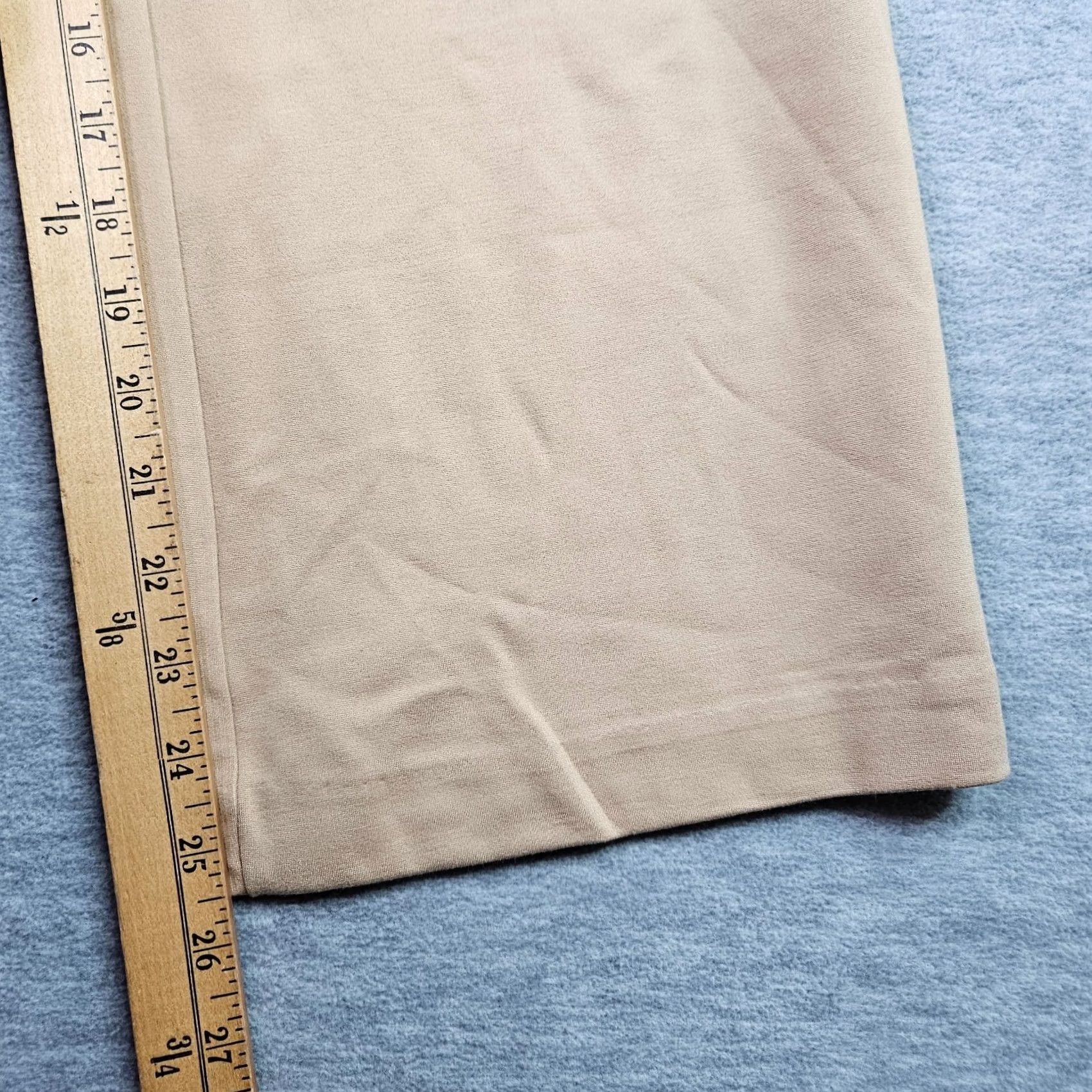 Vintage Petite Principle Pants Women Petite SP Beige Straight Leg Pull On Stretch Size 28" / US 6 / IT 42 - 7 Thumbnail