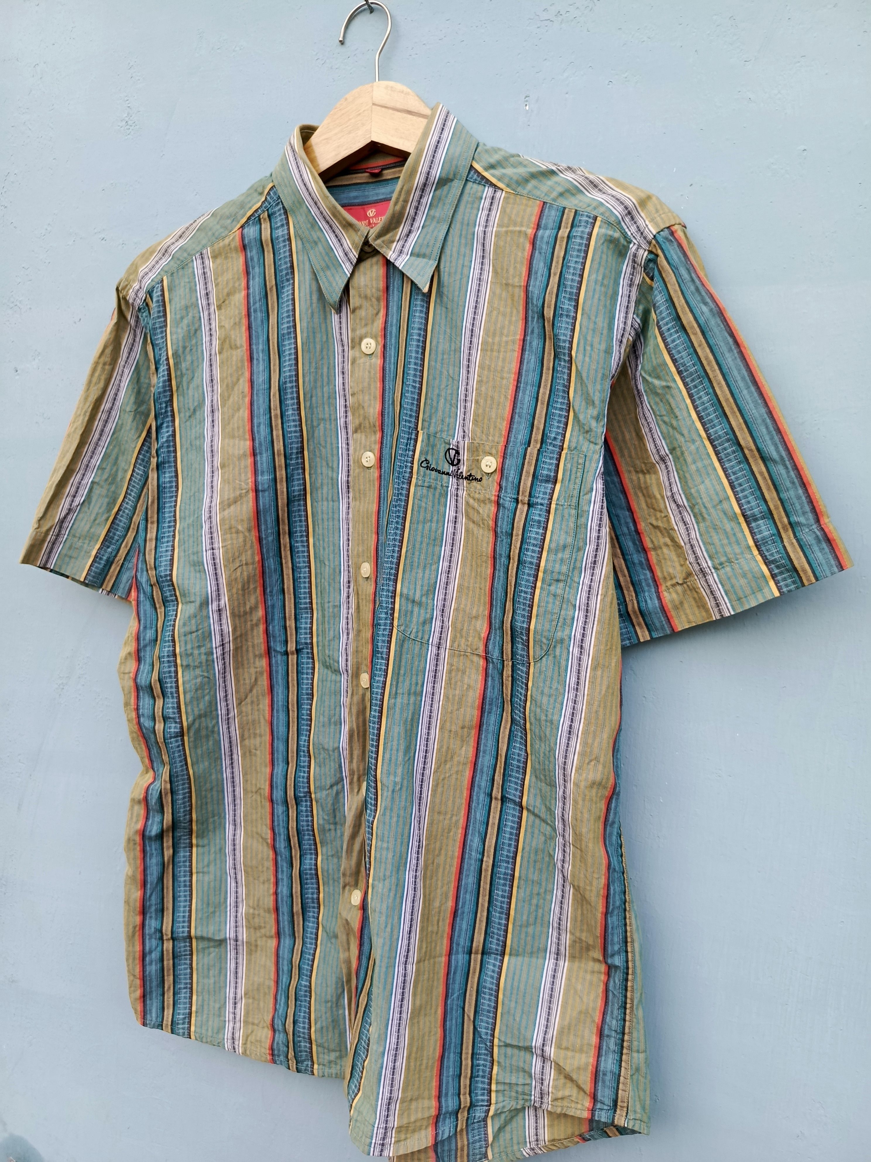 Giovanni Valentino Giovanni valentino stripe multicolor shirt Size US M / EU 48-50 / 2 - 6 Thumbnail
