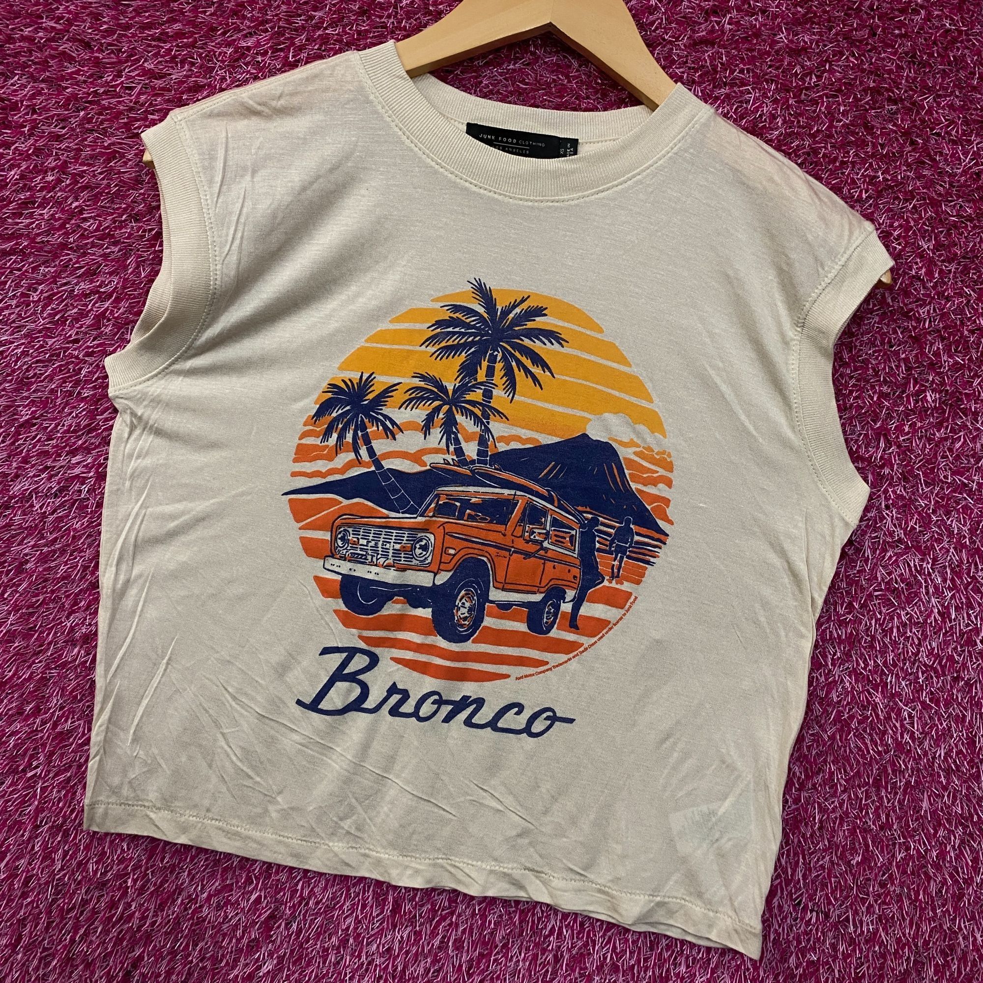 Junk Food Junk Food Clothing Ford Bronco Sunset Graphic Tissue Crop Ta Size XS / US 0-2 / IT 36-38 - 3 Thumbnail
