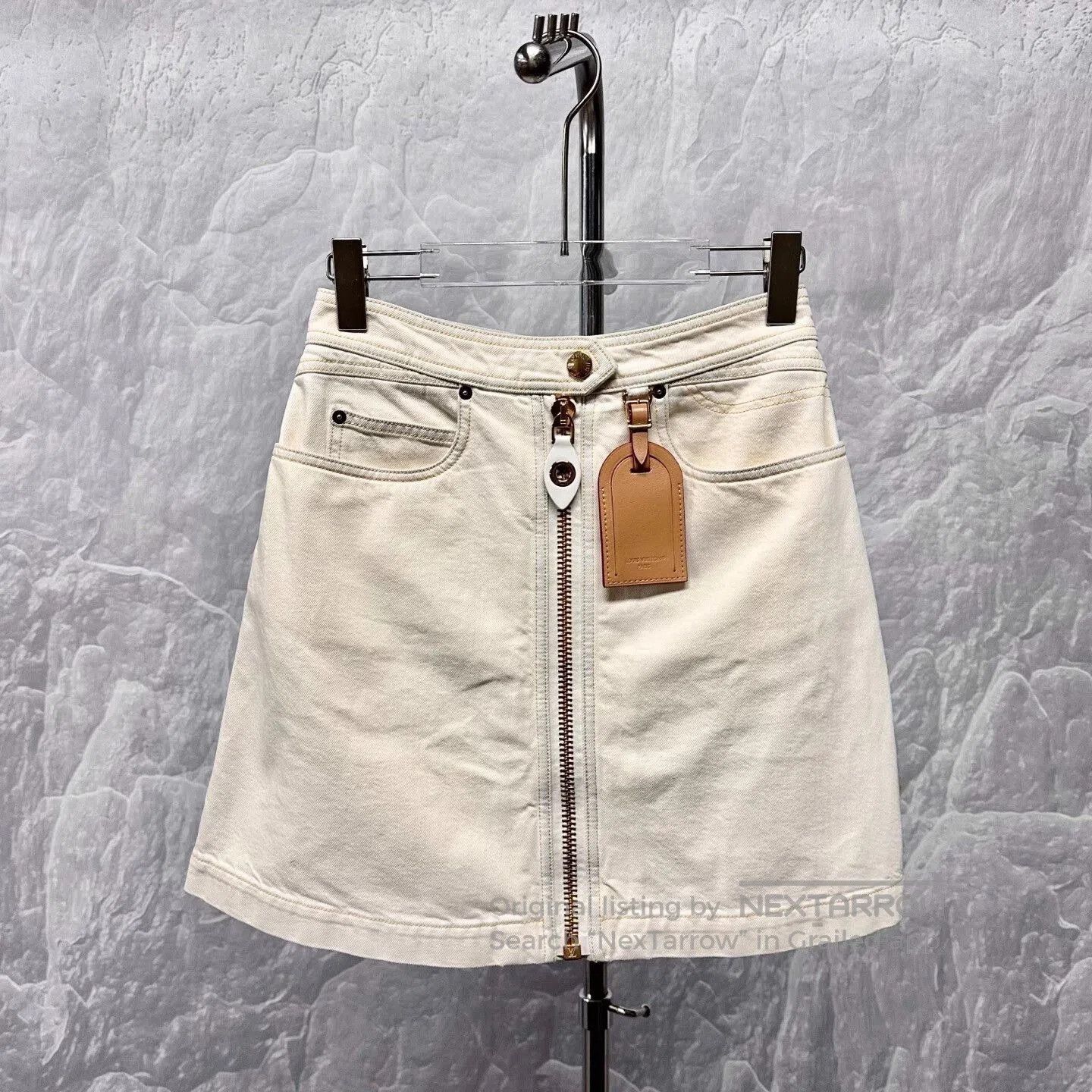 Louis Vuitton new louis vuitton zipper denim skirt. Size 35" - 1 Thumbnail