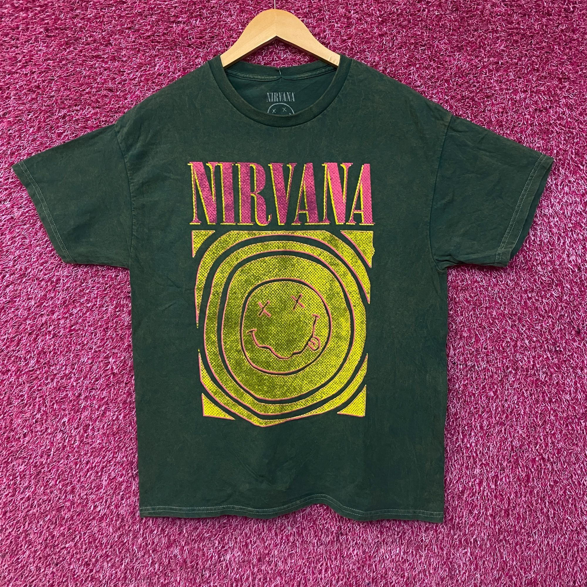 Nirvana Nirvana Nevermind Album Dead Smiley Face Logo T-Shirt Large Size US L / EU 52-54 / 3 - 1 Thumbnail