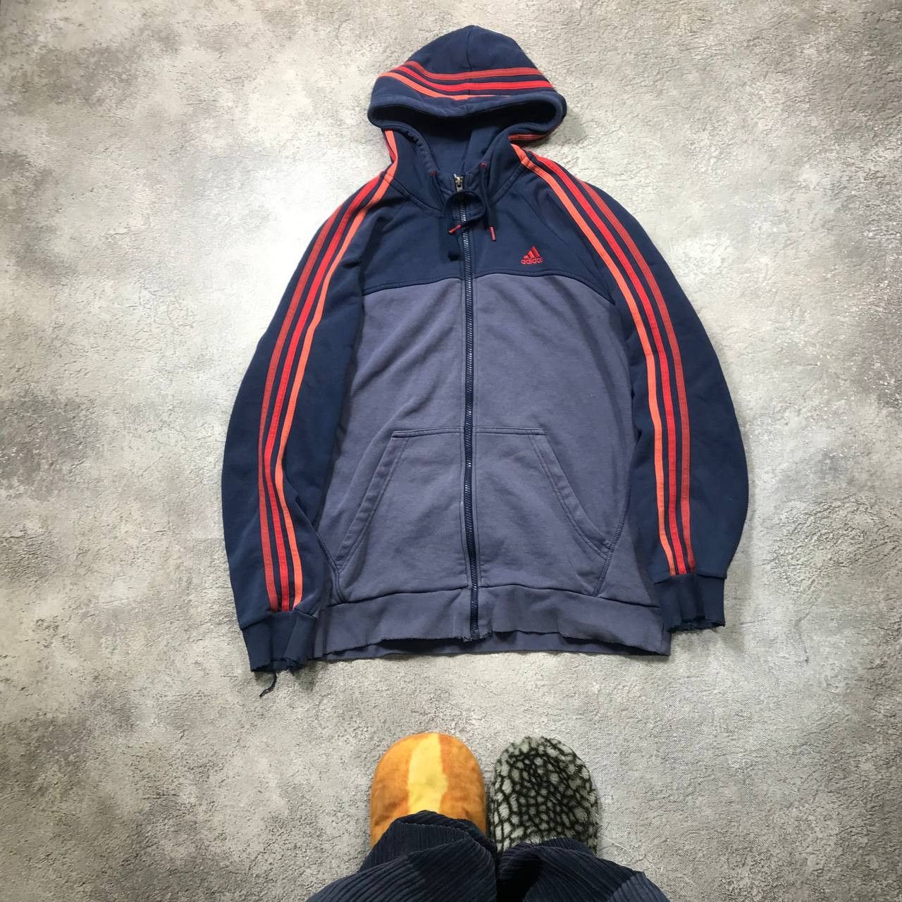 Adidas VINTAGE ADIDAS PERFOMANCE ZIP HOODIE CASUAL STREETWEAR 90s Size US XL / EU 56 / 4 - 1 Thumbnail