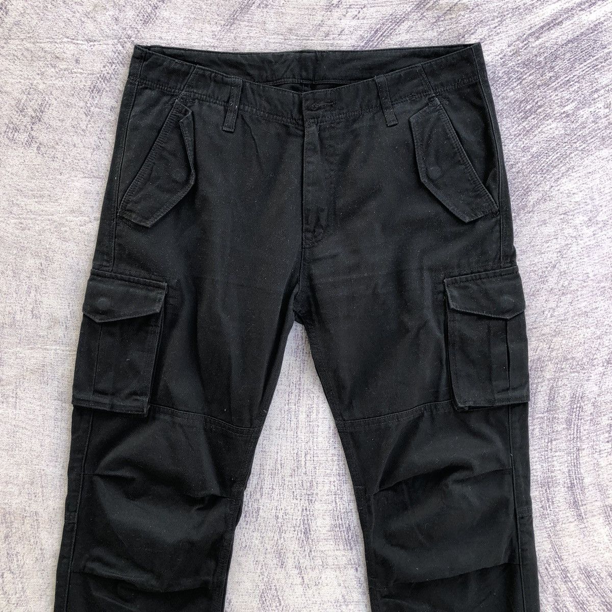 All Blacks Vintage Black Cargo Pants Street fashion Tactical 6 pocket Size US 33 - 2 Thumbnail