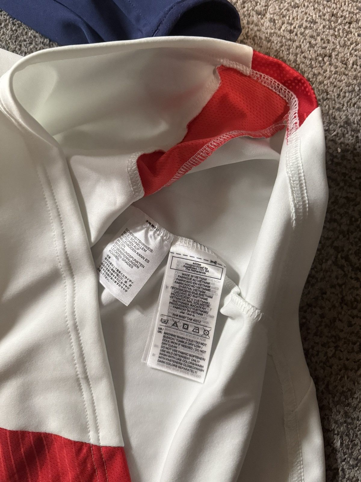 Adidas Olympique Lyonnais Adidas Men's Soccer Training Zip Up Size US M / EU 48-50 / 2 - 4 Thumbnail