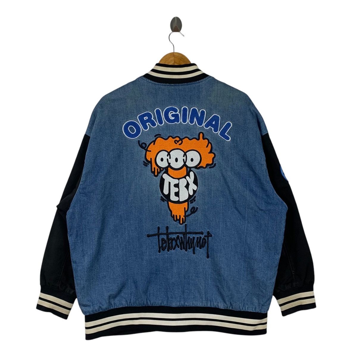 Japanese Brand TEEBOX Original Japanese Brand Backhit Bomber Varsity Jacket Size US M / EU 48-50 / 2 - 2 Thumbnail